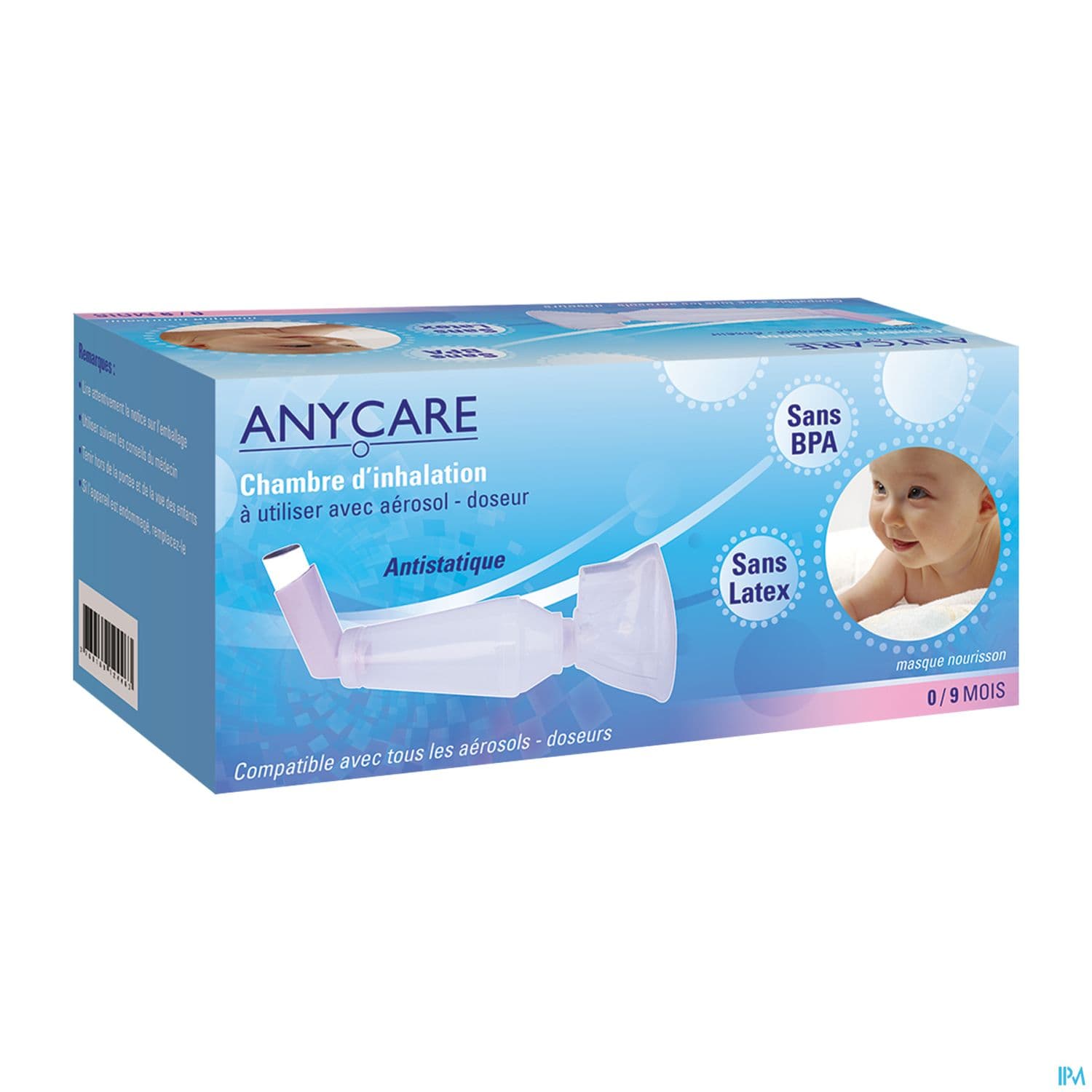 ANYCARE CHAMBRE INHALATION 0-9M — Pharmacie Européenne 24/24 de la place de clichy