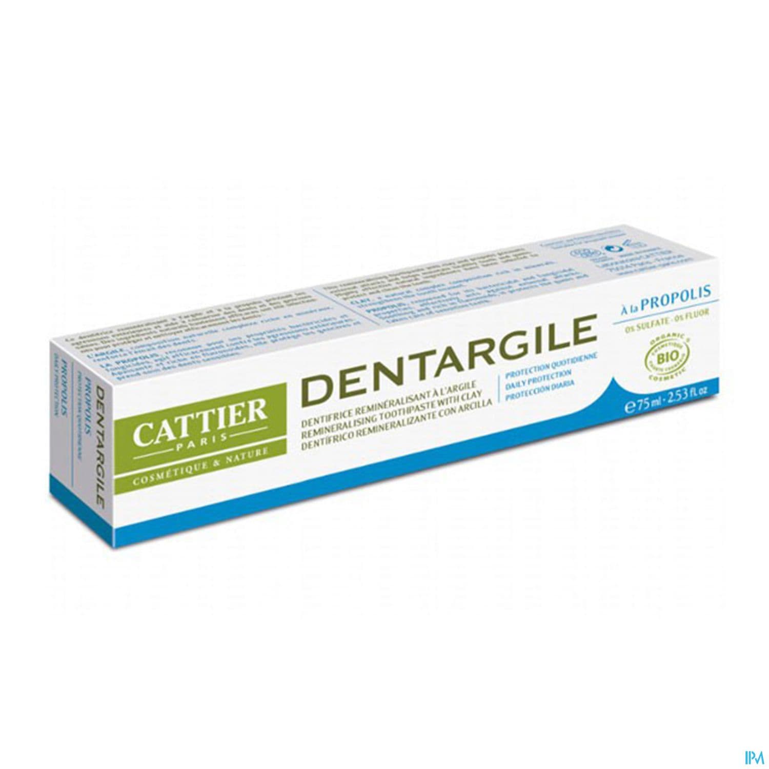 Dentargile Dentifrice Argile Propolis Bio 75ml — Pharmacie du Grand Vitrolles