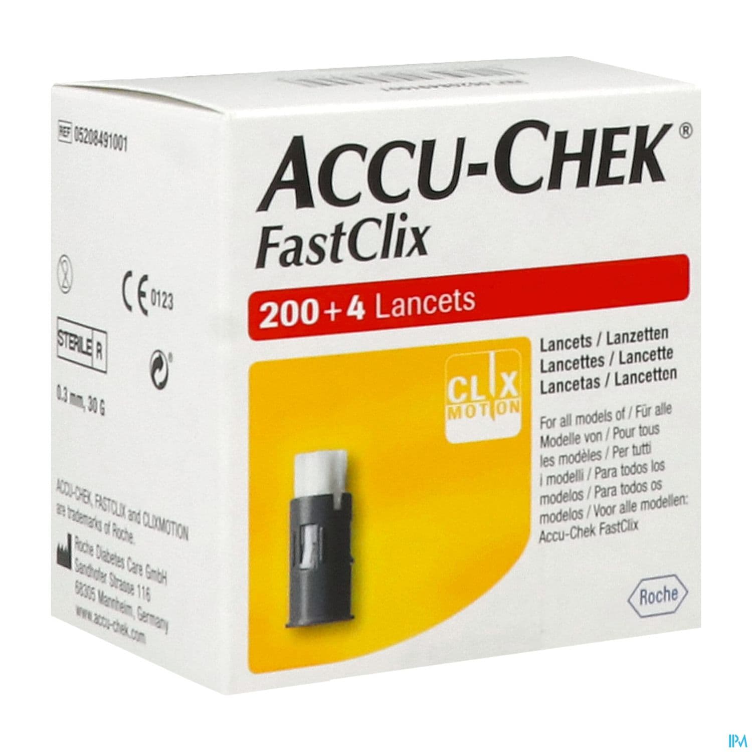 Accu-chek fastclix lancette sterile, x 204 — Pharmacie des Clos