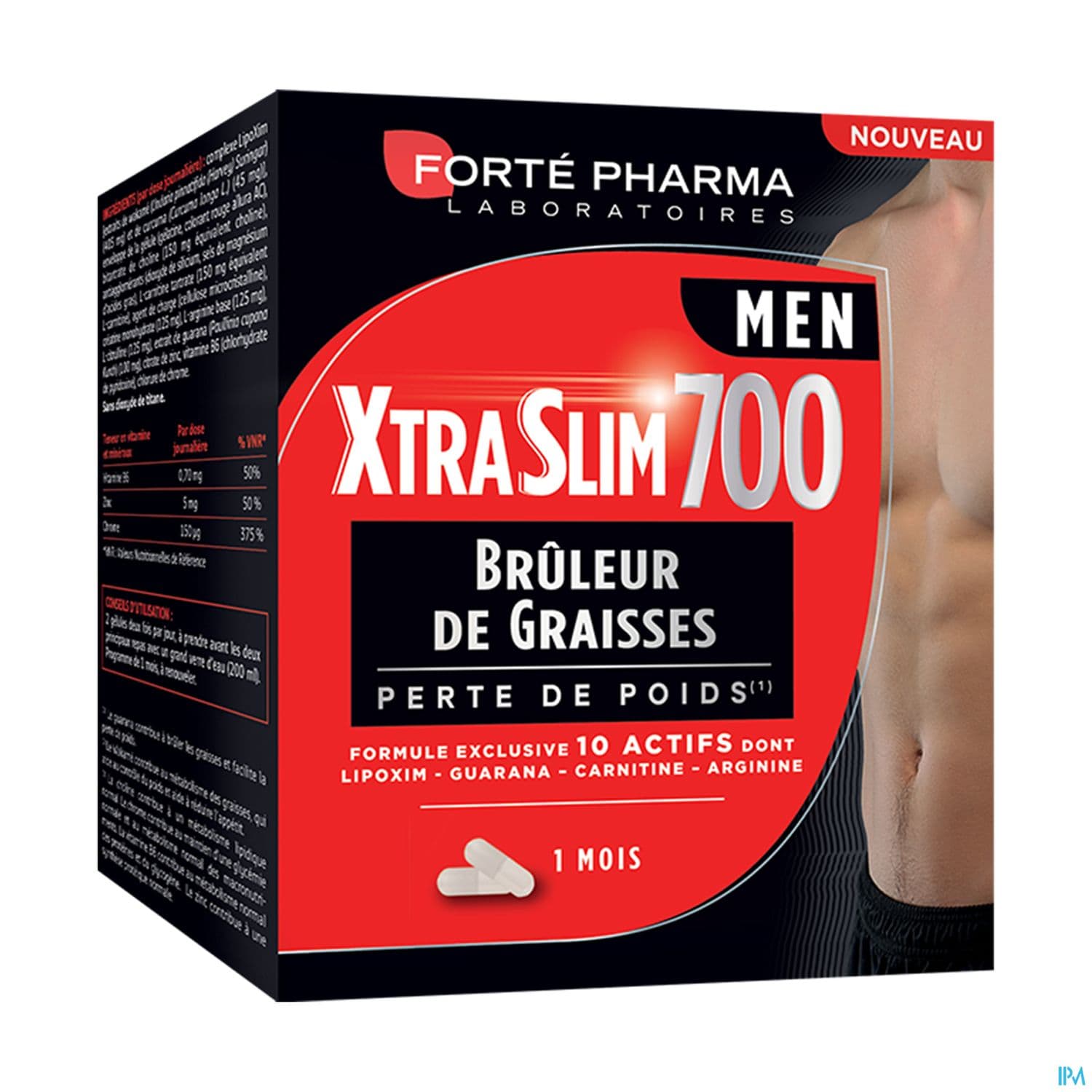 Forte Pharma Xtraslim 700 Men Gelule 120 — Pharmacie de la Gare Montparnasse