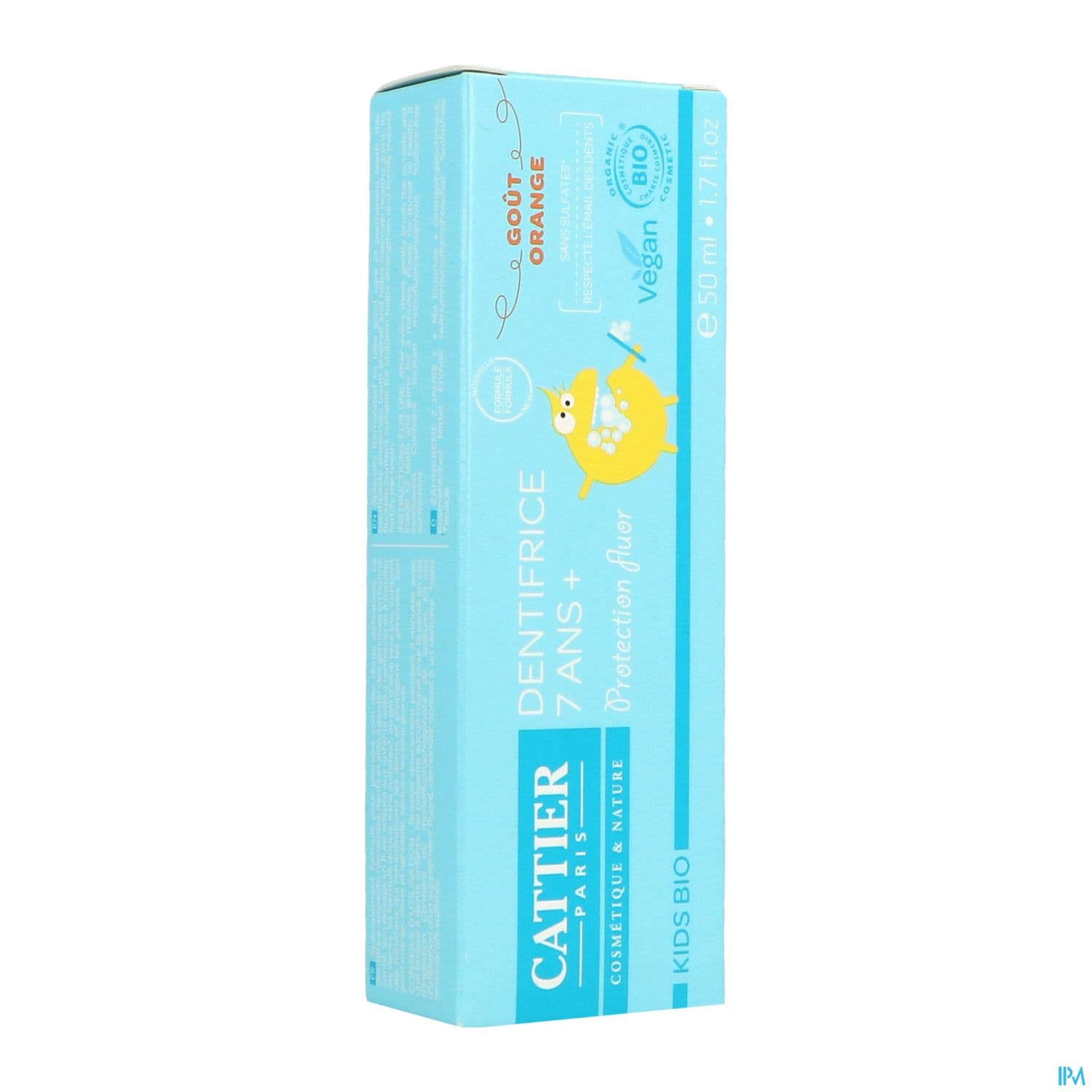 Cattier Kids Dentifrice 7ans+ Orange Bio 50ml — Pharmacie du Grand Vitrolles