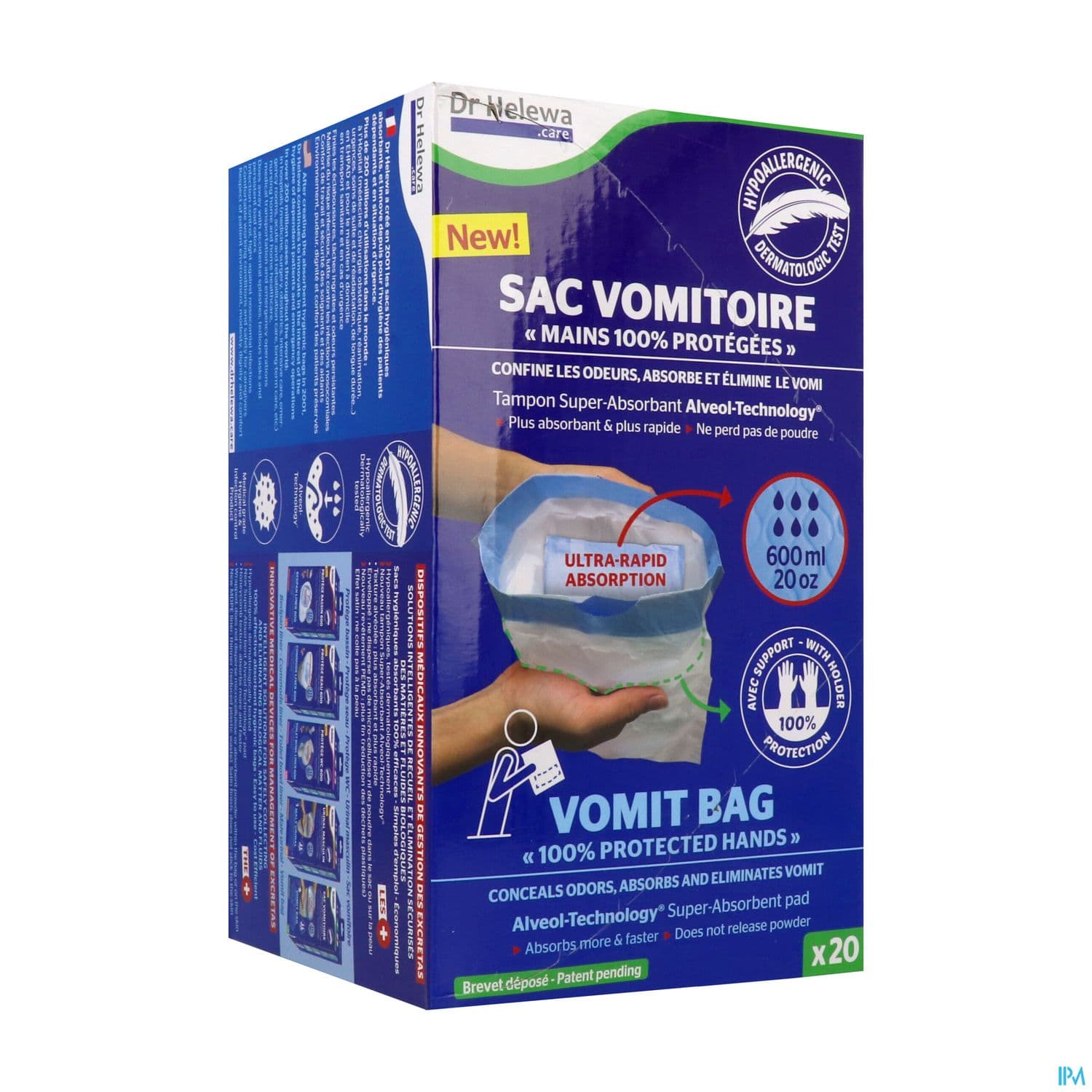 DR HELEWA SAC VOMITOIRE 600MLX20 — Pharmacie Franklin ELSIE