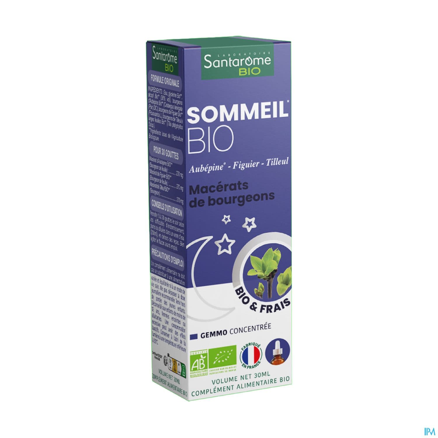 Santarome Bio Complexe Bourgeon Sommeil C14 30ml — Pharmacie du Pilori