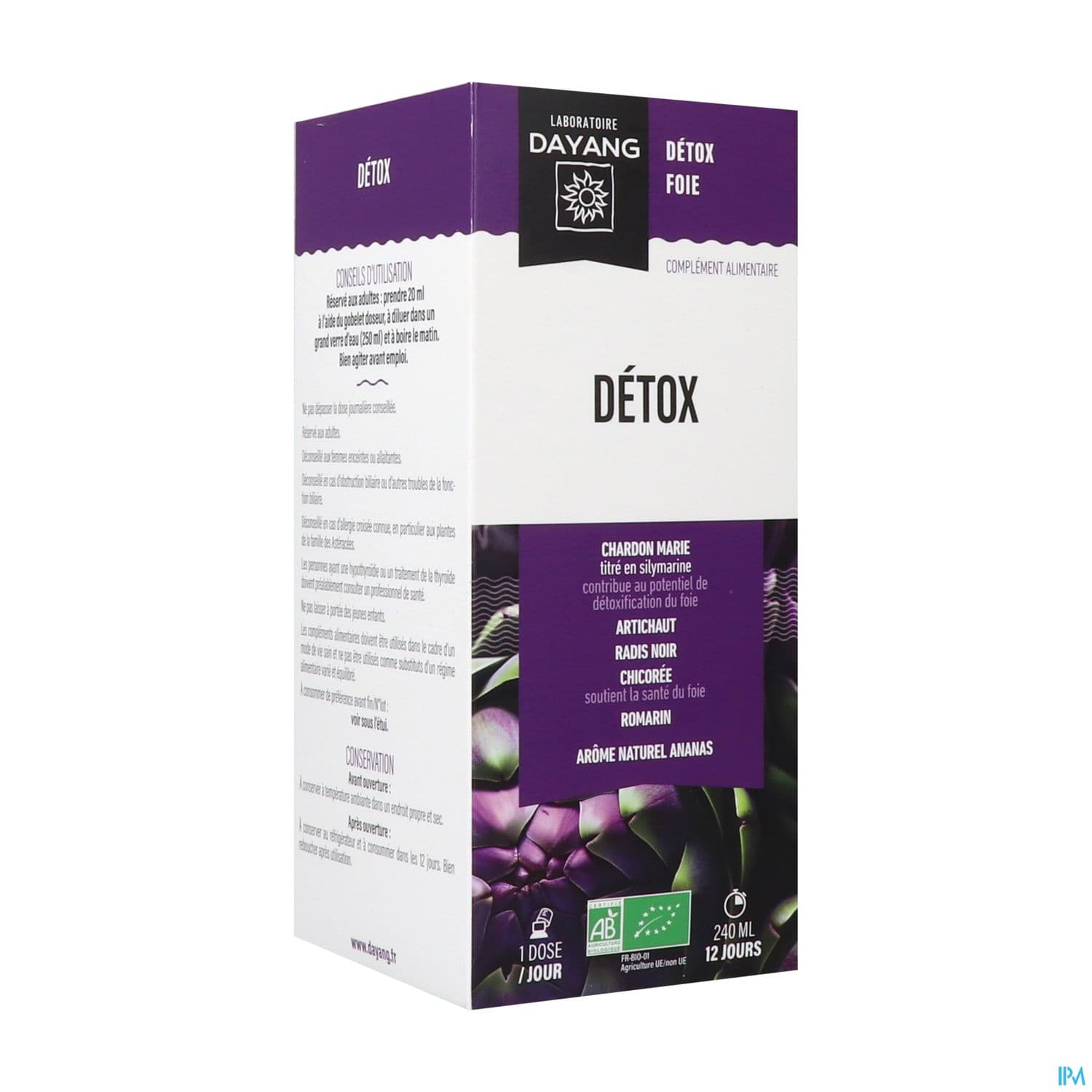 Dayang Detox Bio Solution Buvable 240ml — Pharmacie des Fleurs 7/7