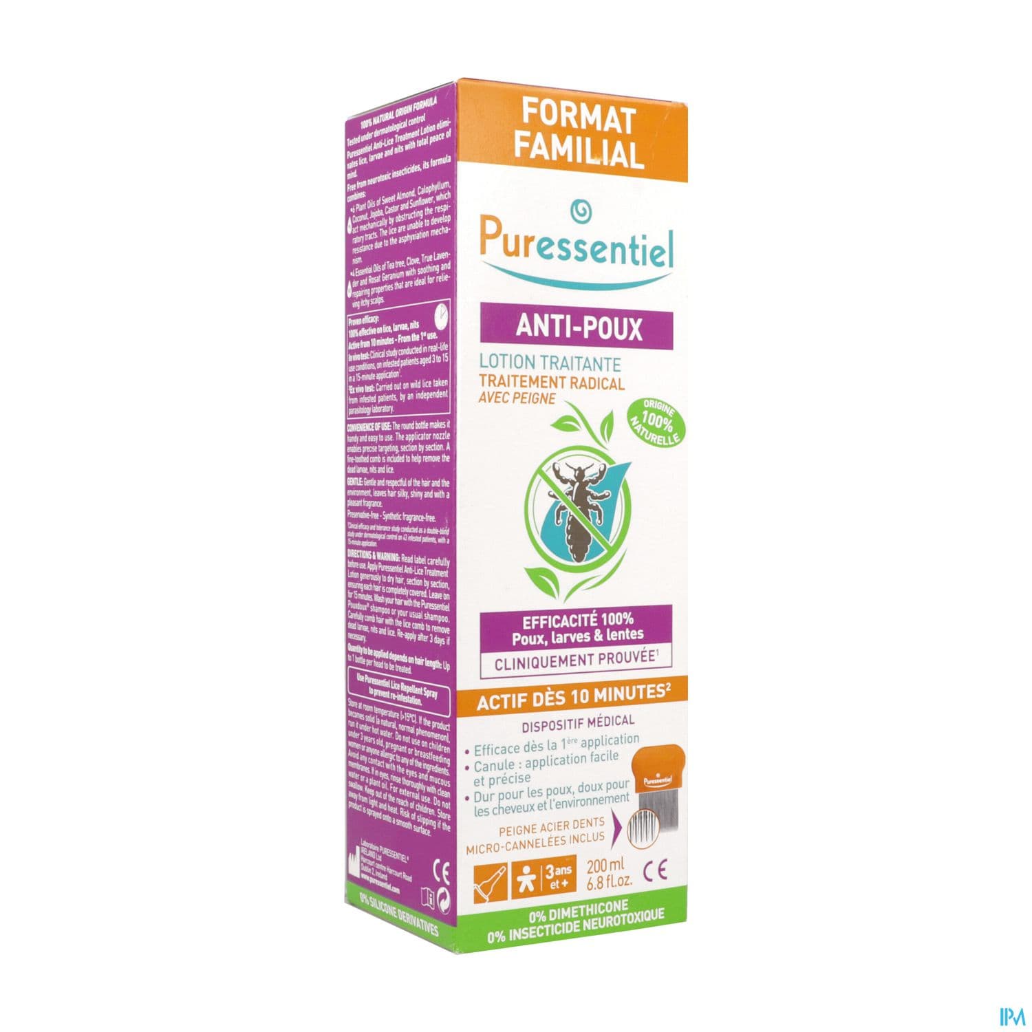 PURESSENTIEL LOT A/POUX200ML+PEIGN — Pharmacie Erlon