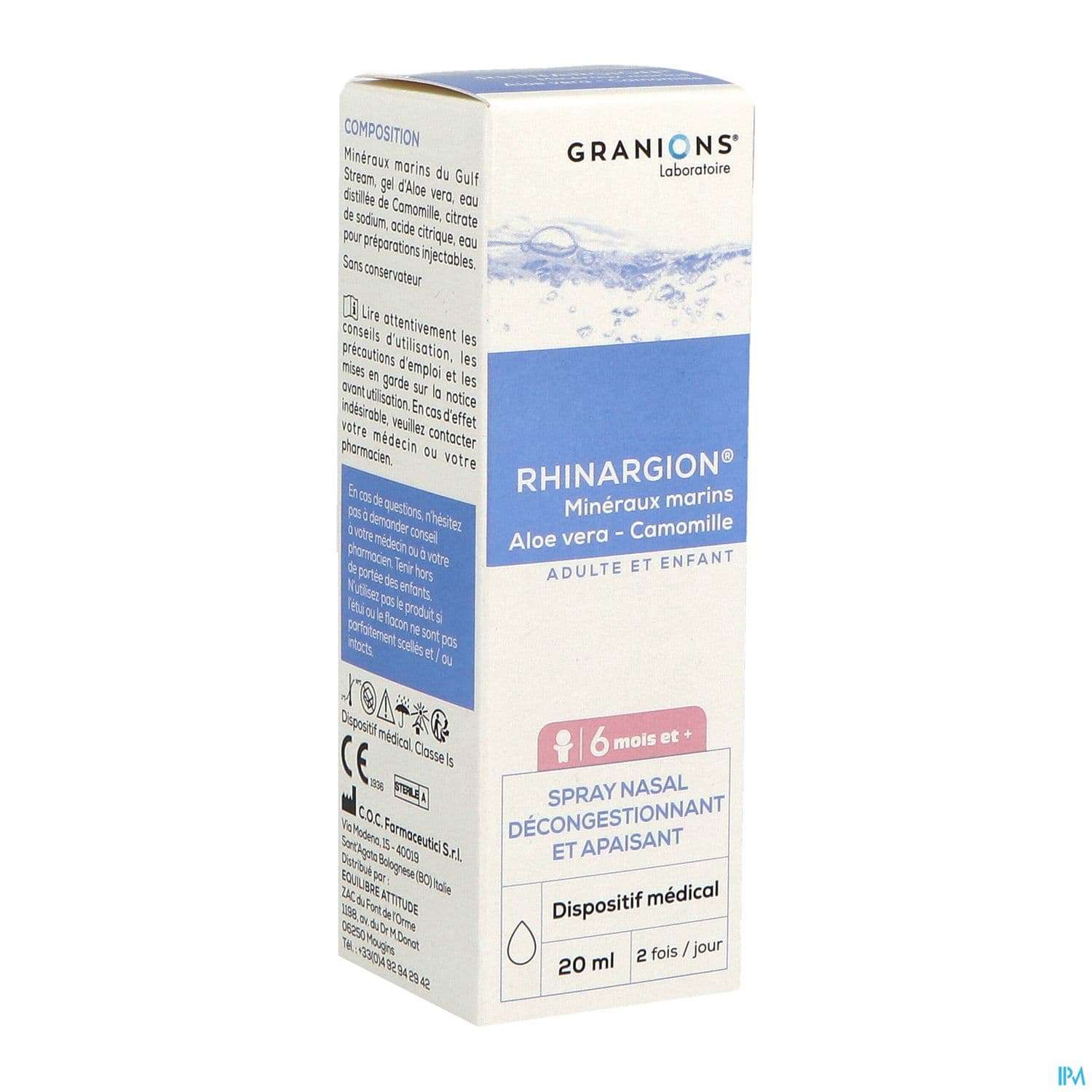 RHINARGION SPR NAS 20ML — Pharmacie plaisance