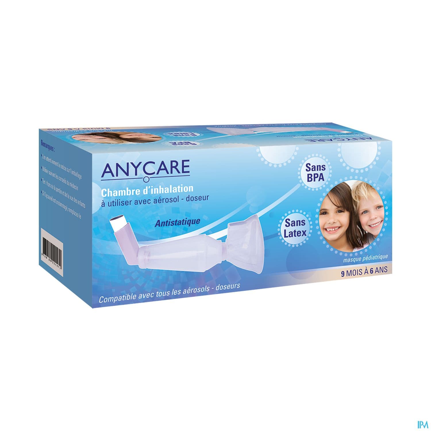 ANYCARE CHAMBRE INHALATION 9M -6AN — Pharmacie Européenne 24/24 de la place de clichy
