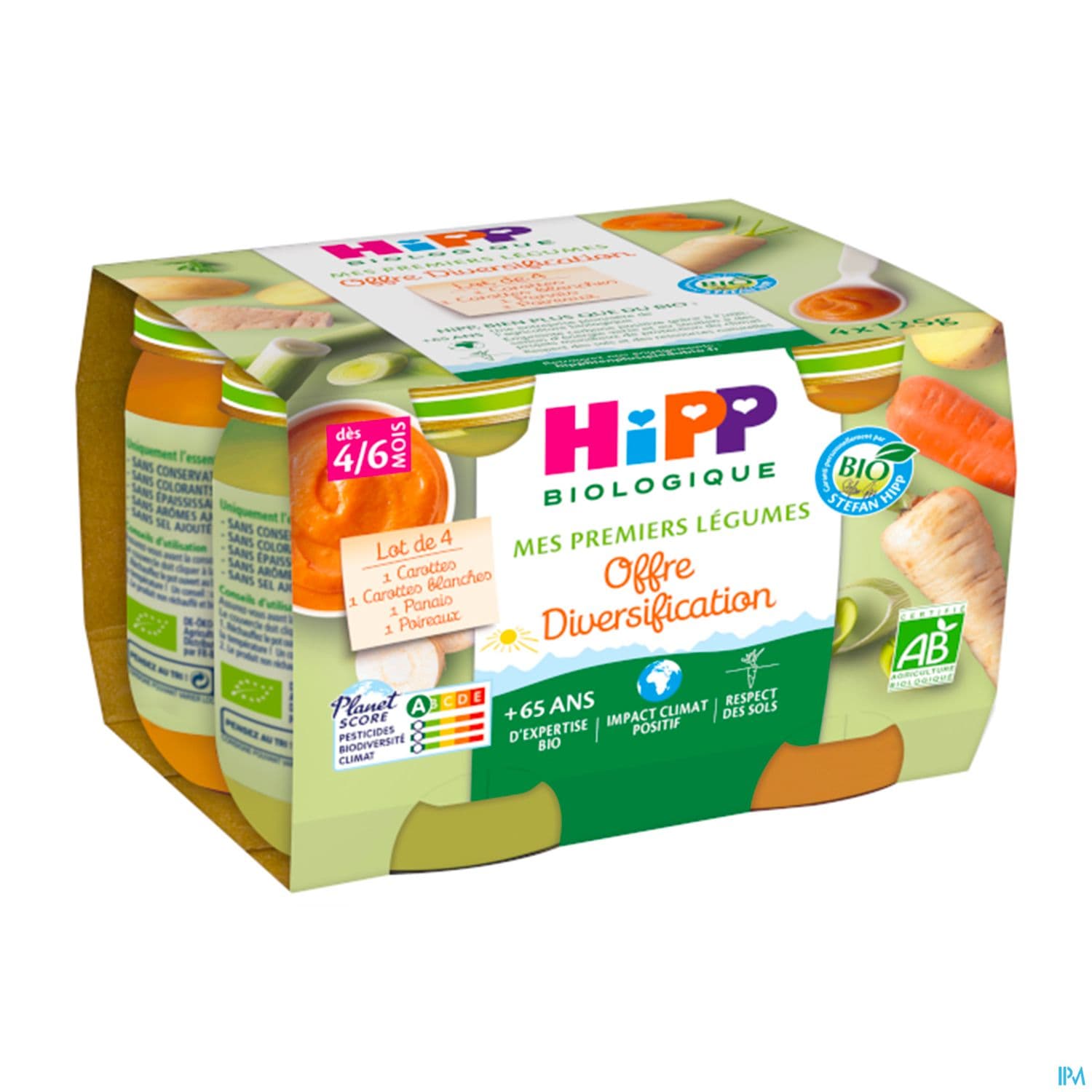 Hipp Mes Premiers Legumes Carotte Carotte Blanche Panais Poireaux Bio Pot 125g X4 — Pharmacie du Bien Etre