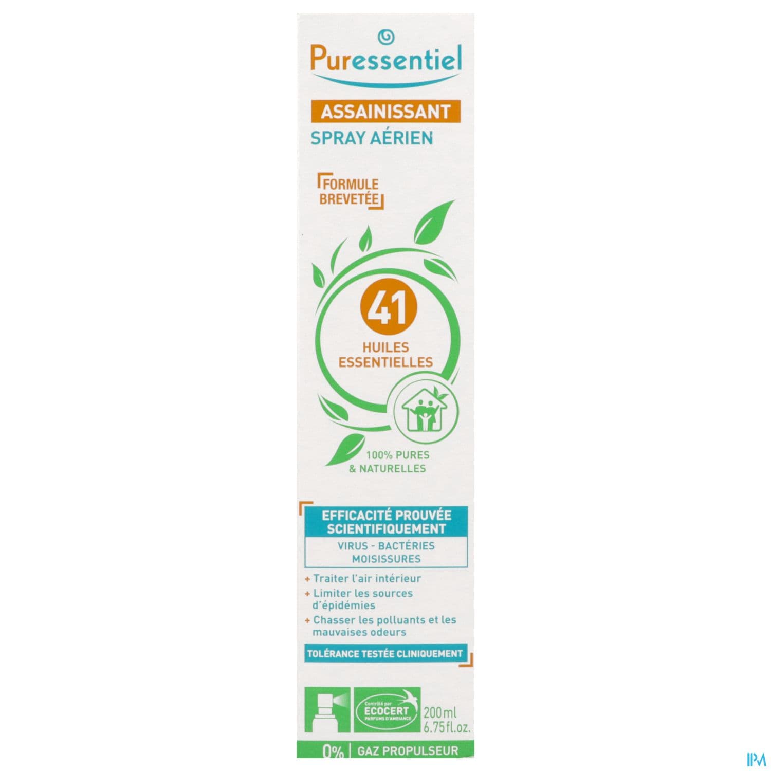 Puressentiel Spray Aerien Assainissant Aux 41 Huile Essentielle 200ml