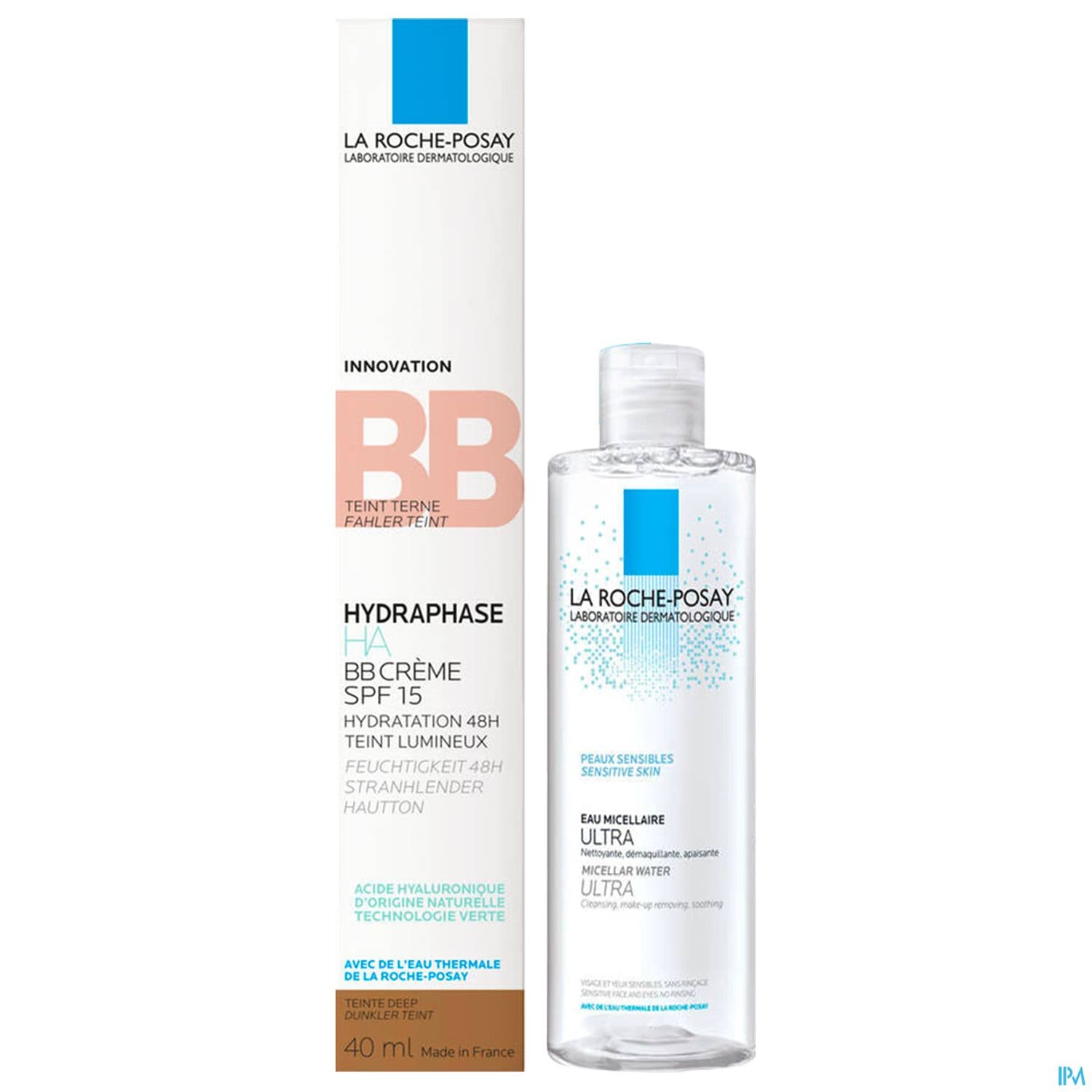 La Roche Posay Hydraphase Ha Bb Creme Spf15 Teinte Foncee 40ml + Eau Micellaire Peaux Sensibles 50ml