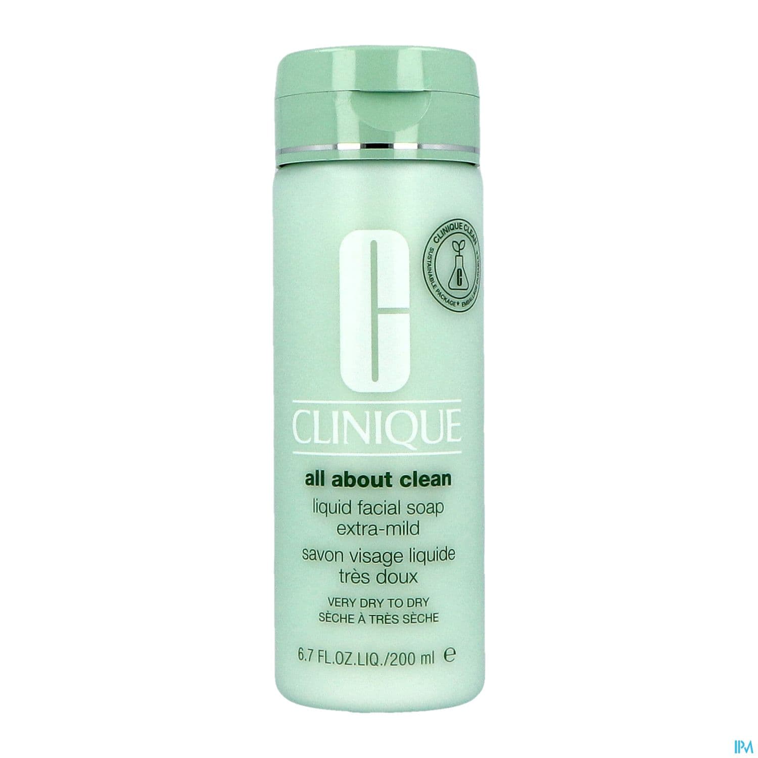 Clinique All About Clean Savon Visage Liquide Tres Doux 200ml — Pharmacie Pharmavance Paris 10