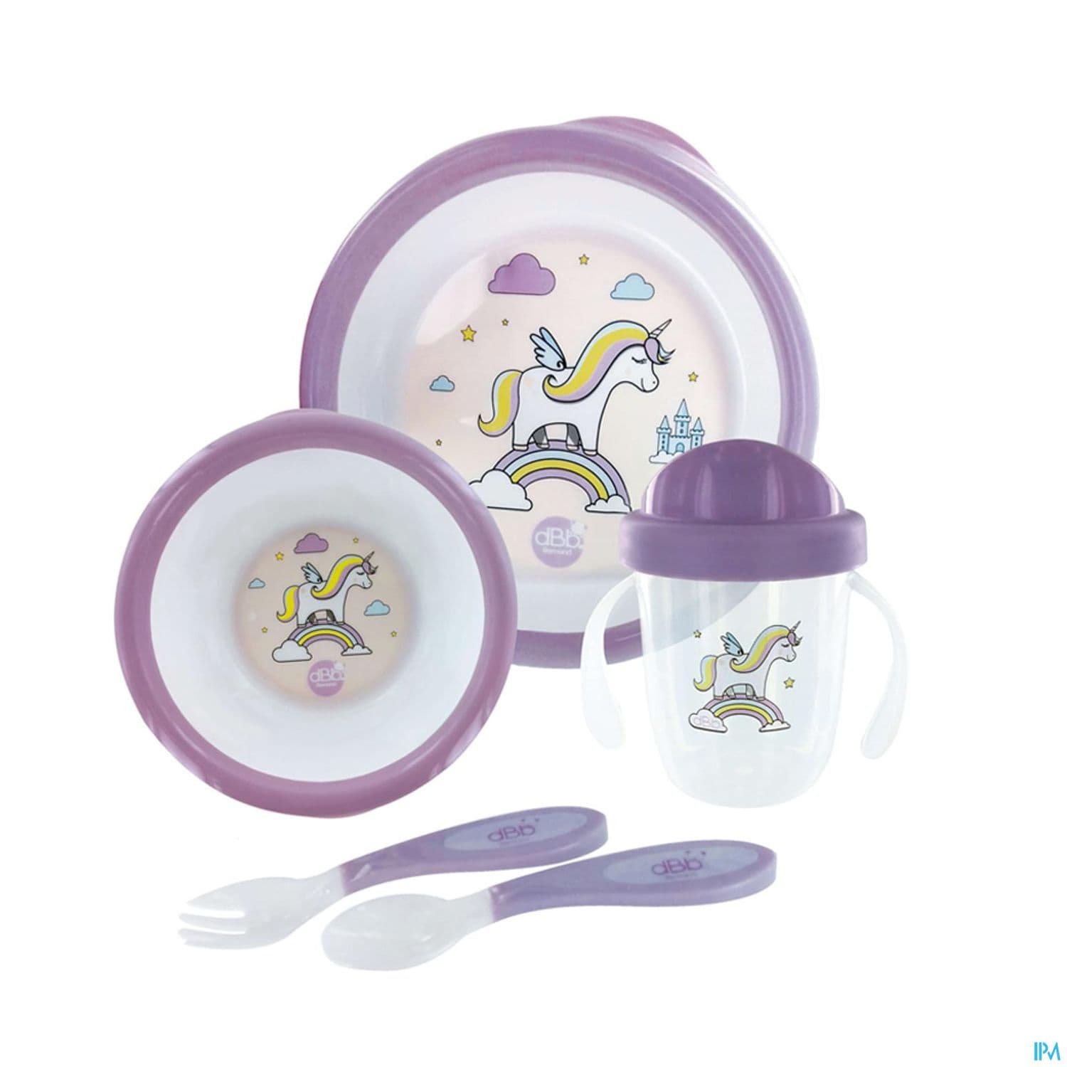 Dbb Set Repas Licorne Violet — Pharmacie Centrale de la villette 93 - 24/24 (Pharmacie de garde)