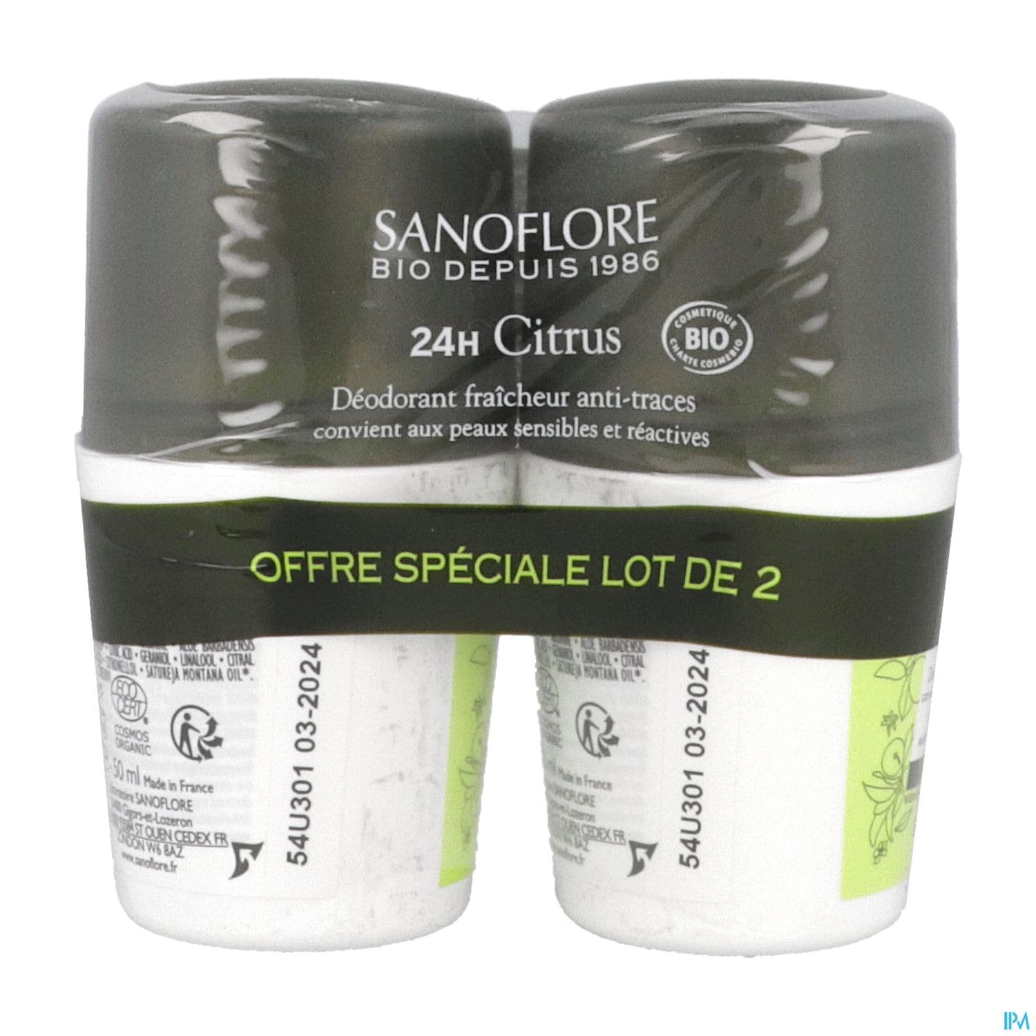 SANOFLORE DEO 24H CITRUS 50MLX2 — Pharmacie de l'Horloge - Deauville