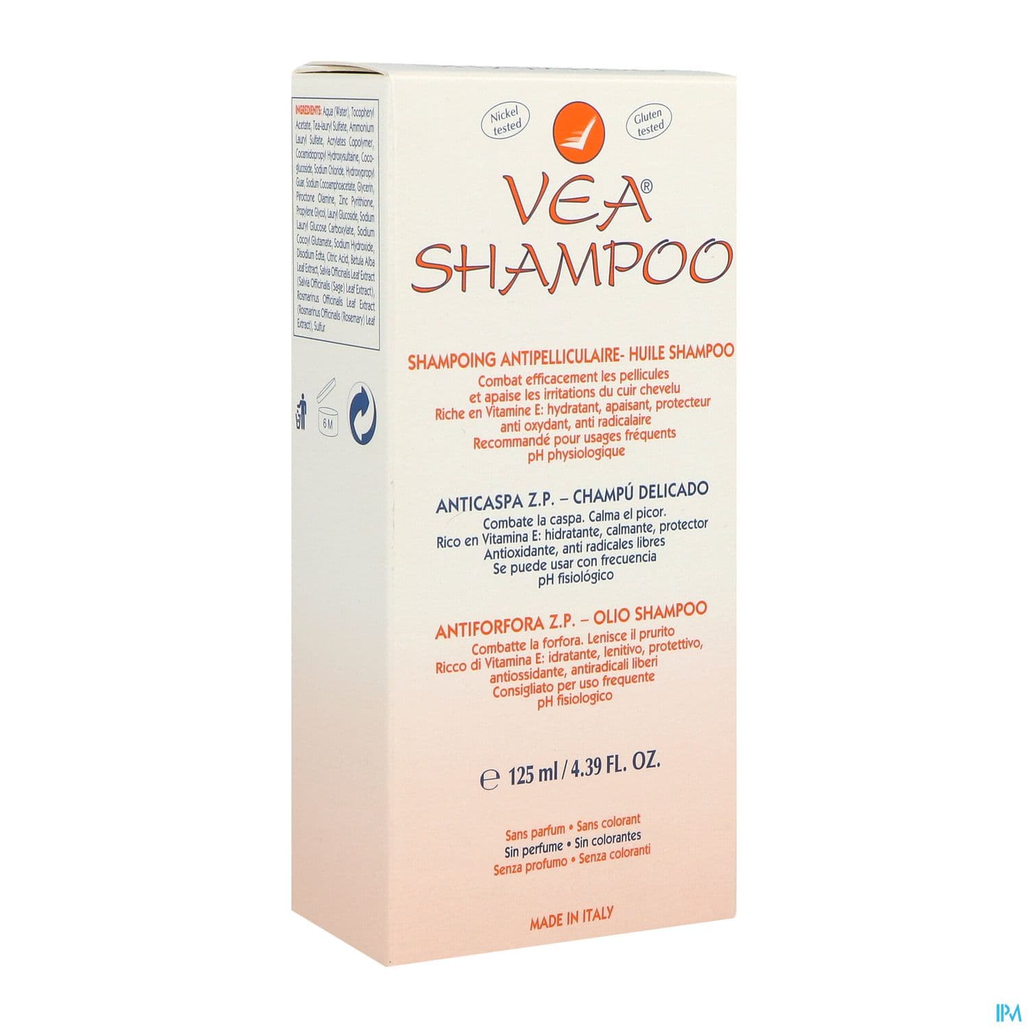 VEA SHAMPOO SH A PEL 125ML — Pharmacie La Bonne Mère