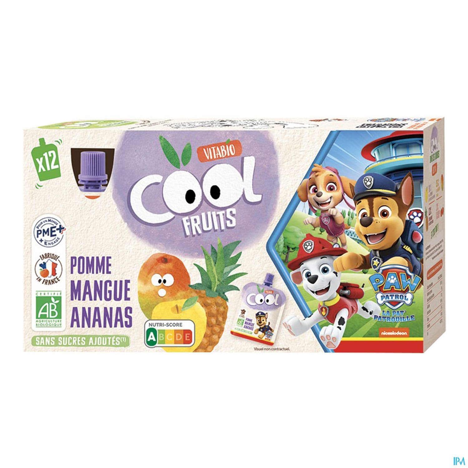 VITABIO COOL POM/MANG/ANANA 12X90G — Pharmacie de la Rocade - Annecy