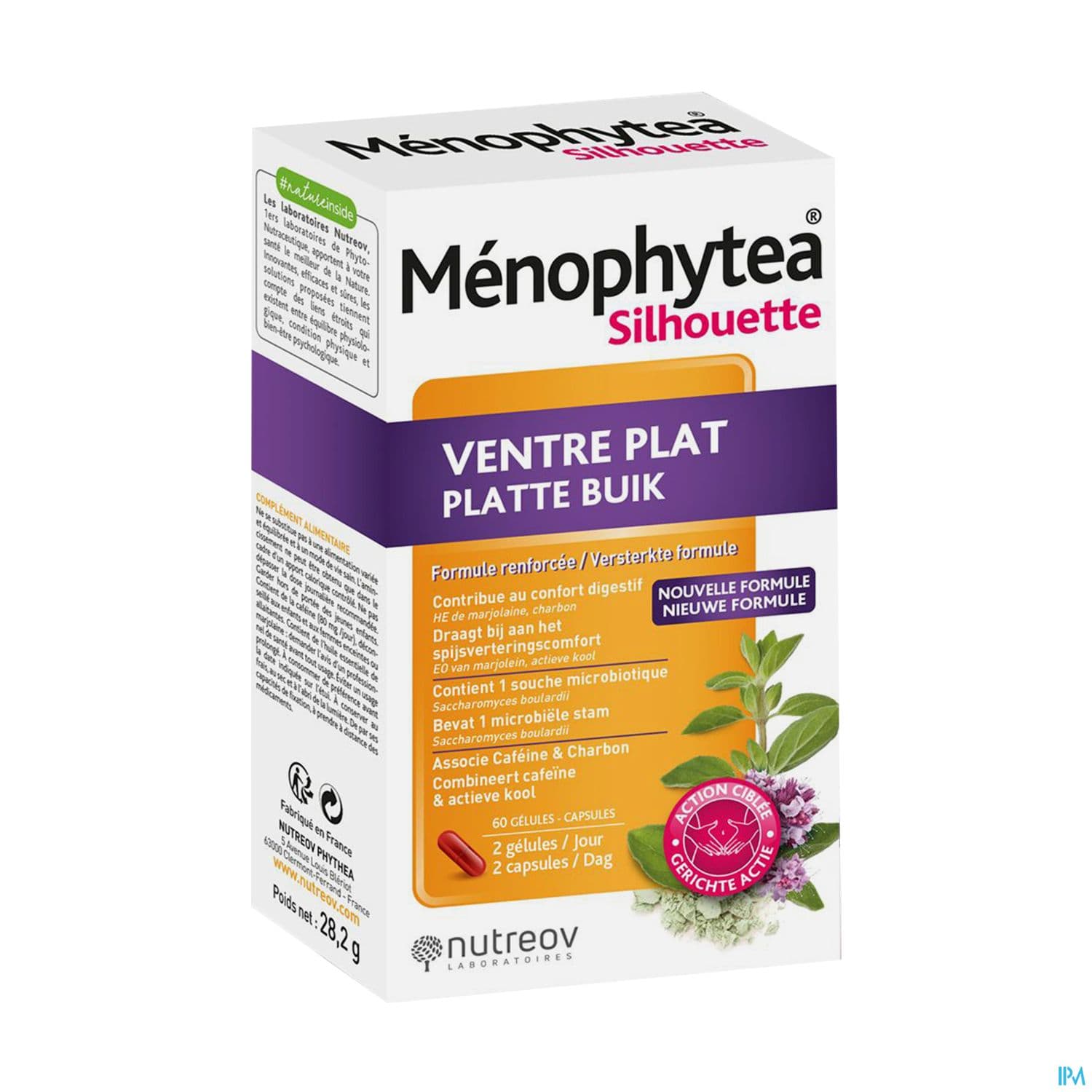 MENOPHYTEA VENTRE PLAT GELUL 60 — Pharmacie plaisance