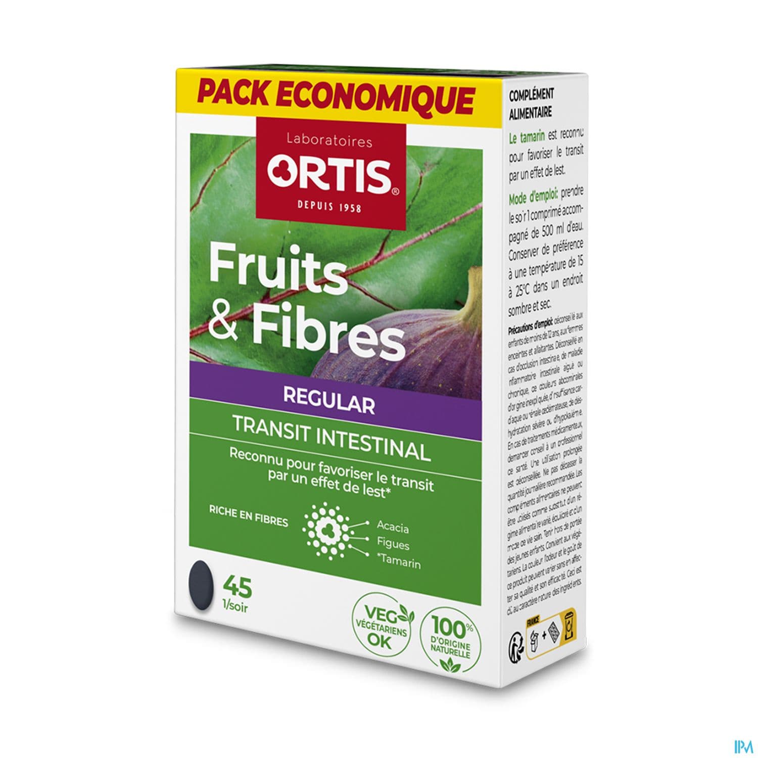 ORTIS FRUIT/FIB TRANS REGUL CPR45 — Pharmacie Neyret
