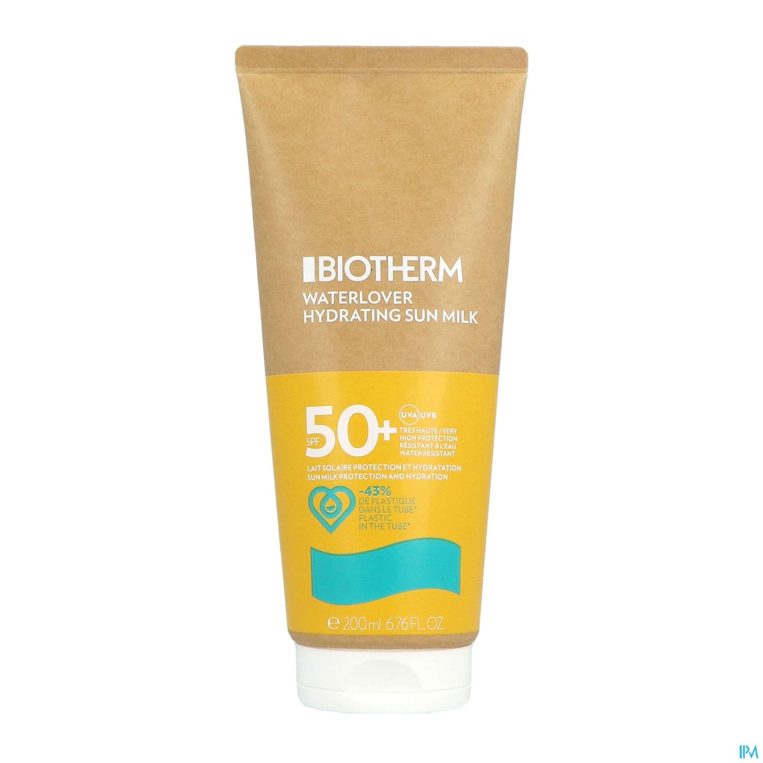 Biotherm Waterlover Lait Solaire Hydratant Spf50+ Flacon 200ml — Pharmacie du Soleil Elsie Santé