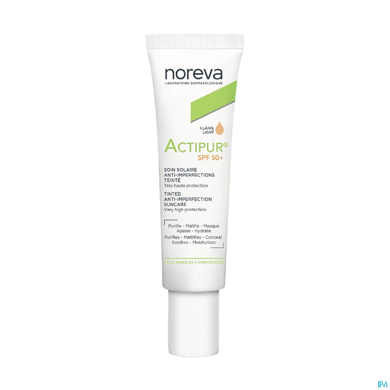 Noreva Actipur Soin Solaire Antiimperfections Spf50+ Teinte Claire 40ml — Pharmacie Normande