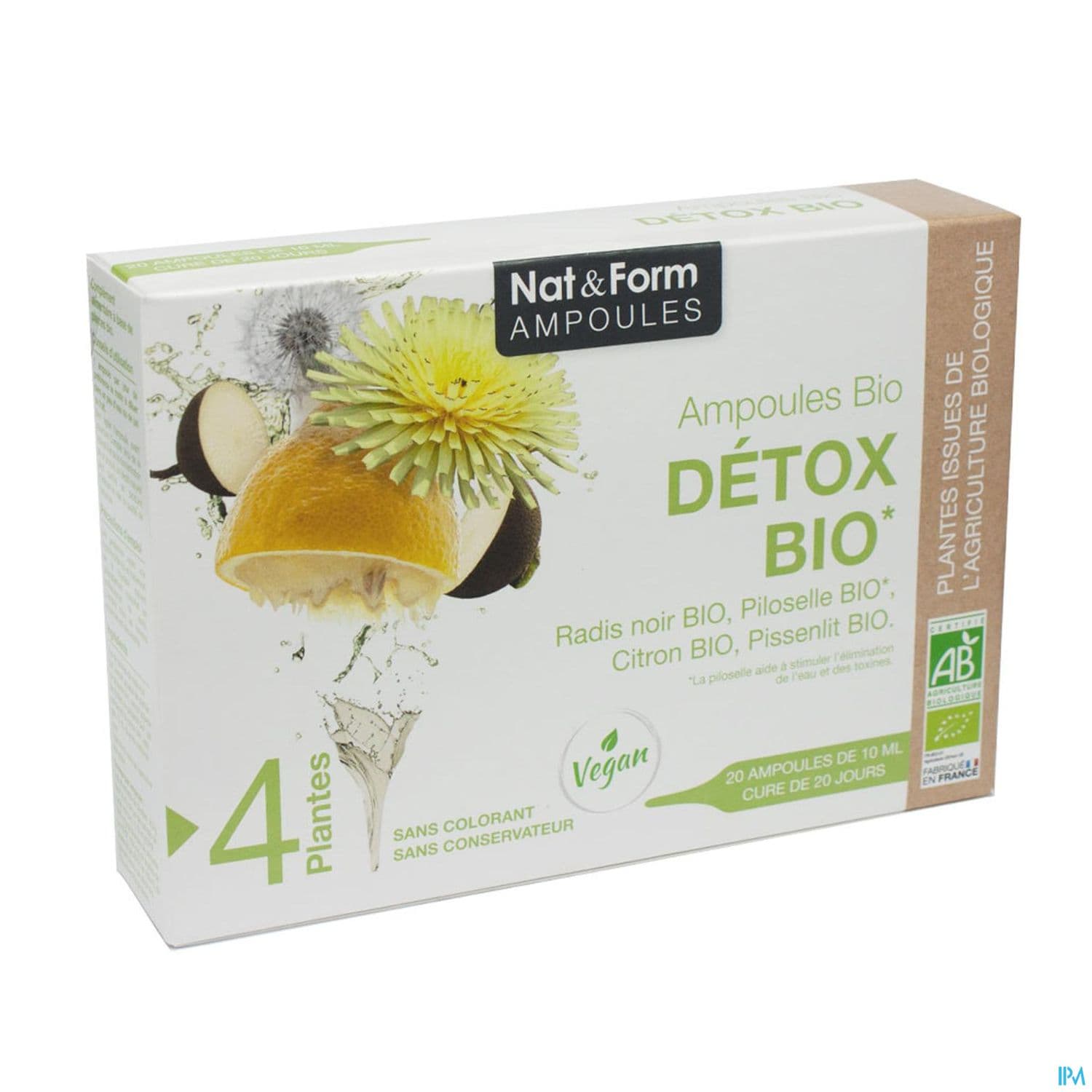 NAT&FORM AMP DETOX BIO 10ML 20