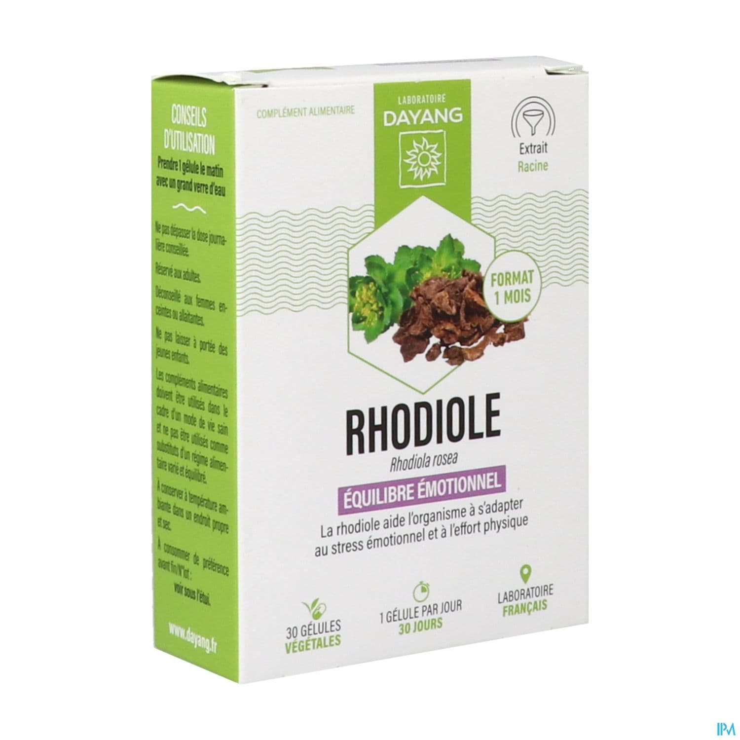 Dayang Rhodiola Gelule 30 — Pharmacie des Fleurs 7/7