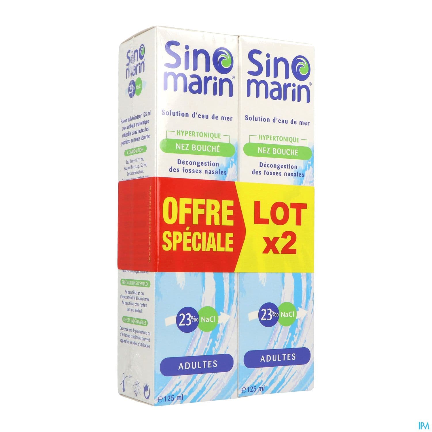 SINOMARIN SOL NAS HYPERT AD 125ML — Pharmacie Pharmavance Gambetta