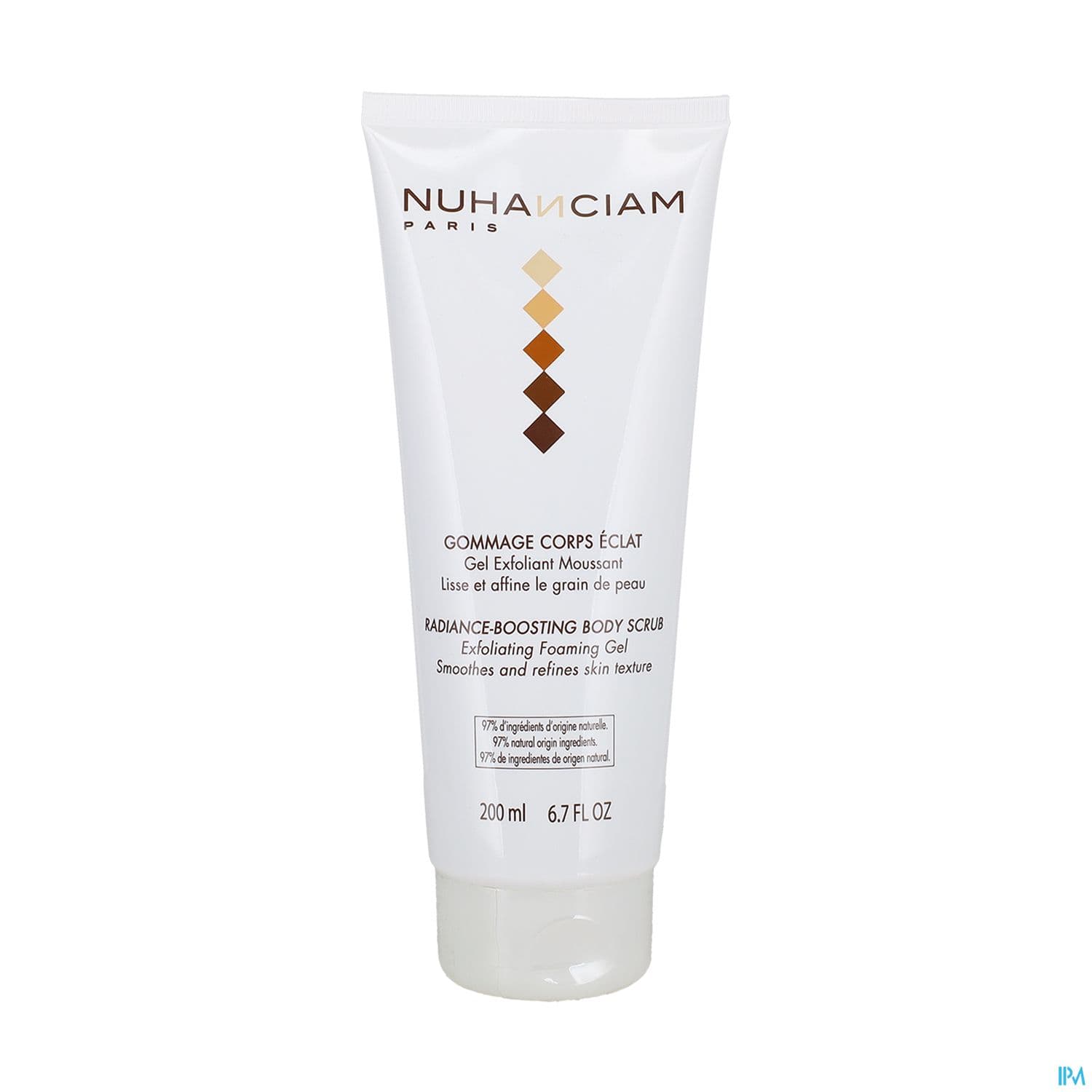 Nuhanciam Gommage Corps Eclat Gel Exfoliant Moussant Lisse Et Affine Le Grain De Peau 200ml
