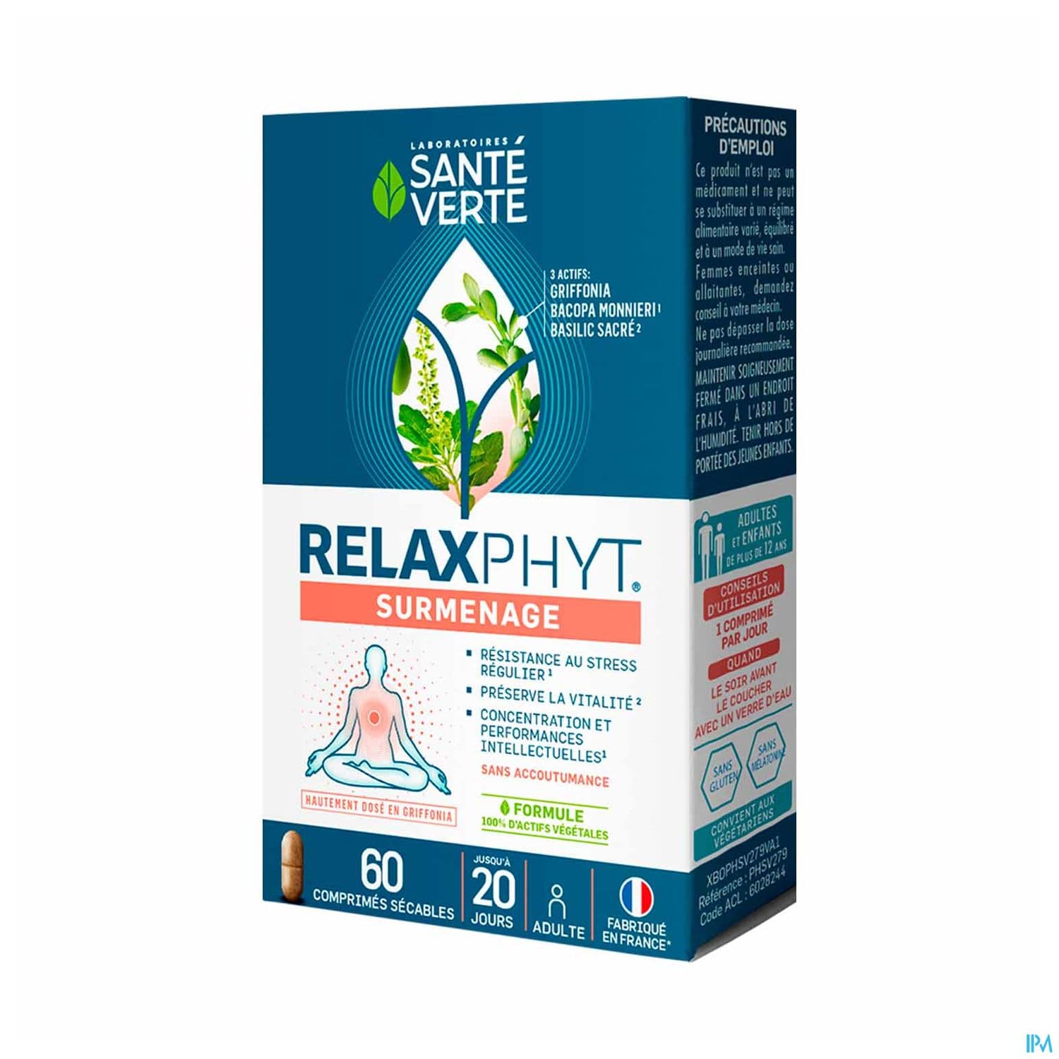 RELAXPHYT SURMENAGE CPR 60 — Pharmacie Maritime