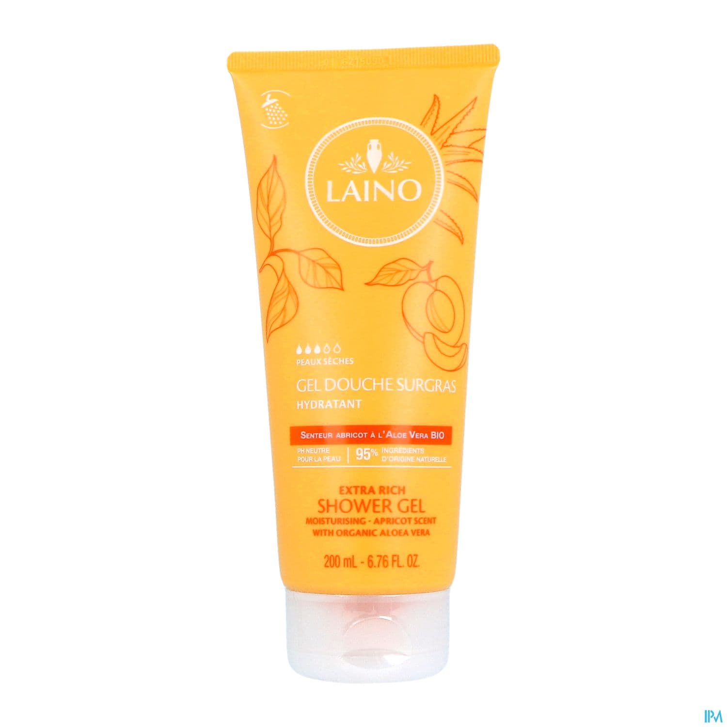 LAINO GEL DCH SURG ABRICOT 200ML — Pharmacie Européenne 24/24 de la place de clichy