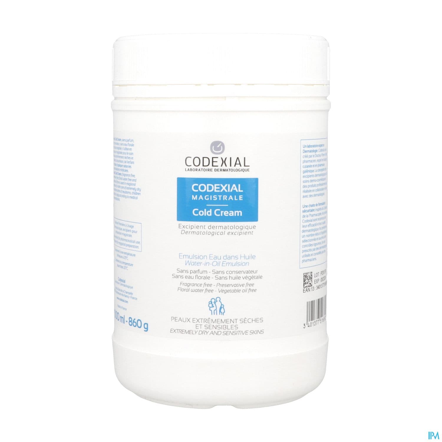 CODEXIAL COLD CREAM NEUTR1000ML — Pharmacie Centrale Elsie