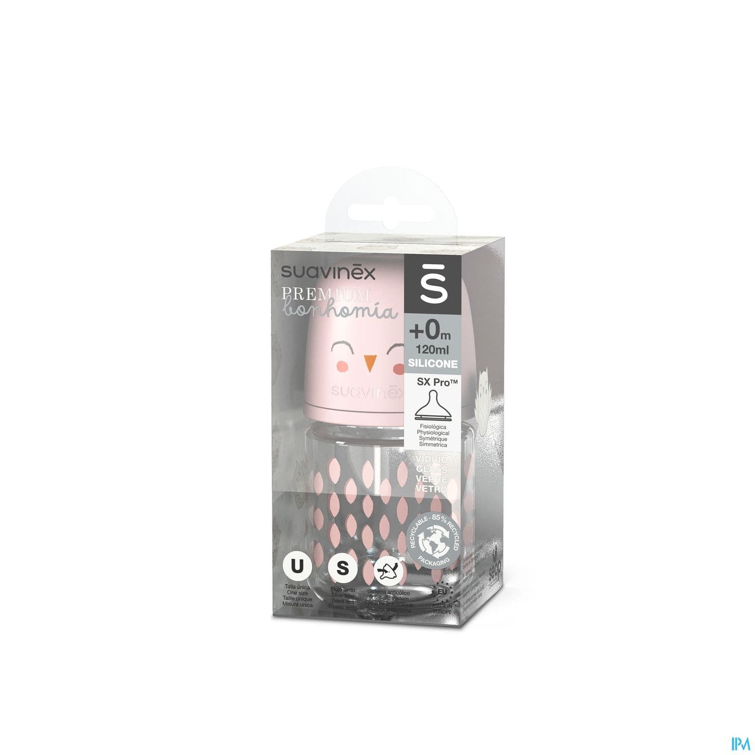 Suavinex Biberon Verre Tetine Sx Pro S Bonhomia Rose 120ml — Pharmacie de Saint-Ouen - Saint-Ouen-de-Thouberville