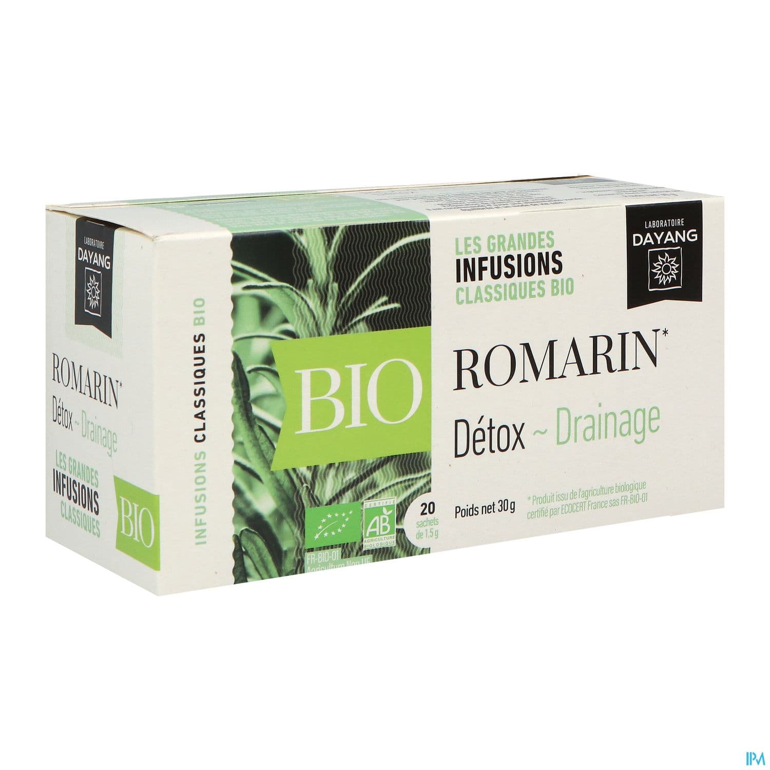 Dayang Infusion Romarin Bio Infusette 1g5 X20 — PHARMACIE DE LA GARE Nancy