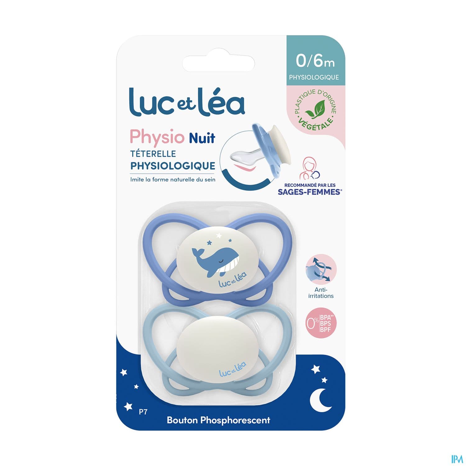 SUCET LUC PHYSIO NUIT 0-6M P7 X2 — Pharmacie Du Vieil Abreuvoir