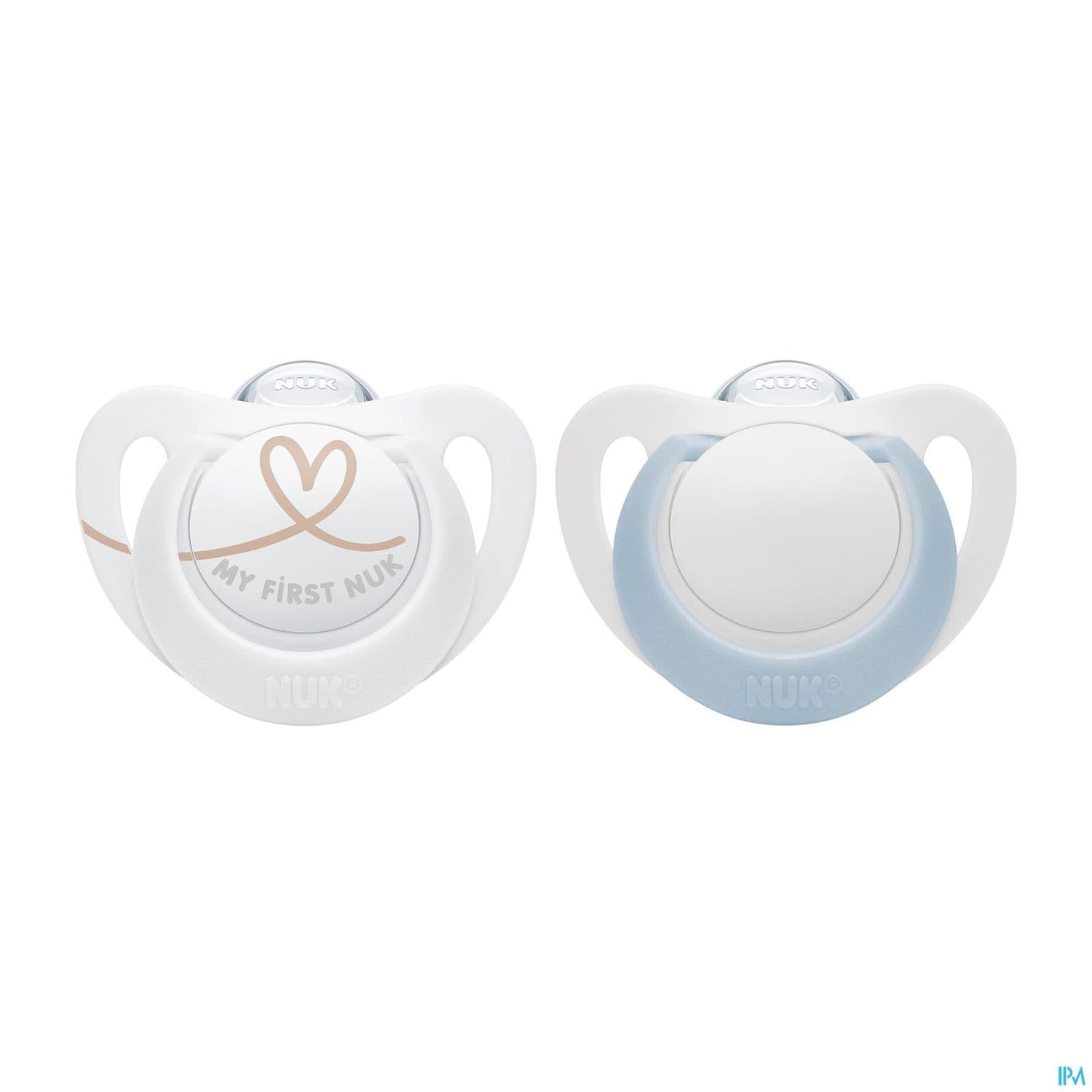 Nuk Sucette Silicone Starlight 0-2m Bleu X2 — Pharmacie Centrale de l'Est
