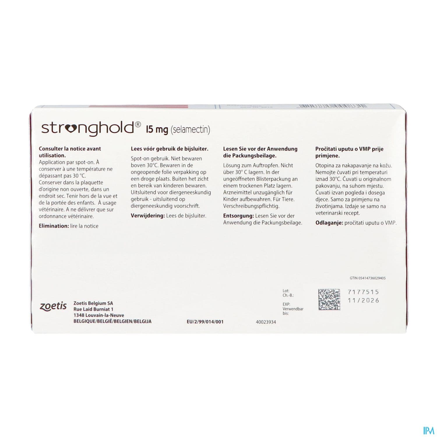 Stronghold 15mg Spot On Solution Externe 3 — Pharmacie centrale de la Villette 93 Pharmacie de garde 24h/24