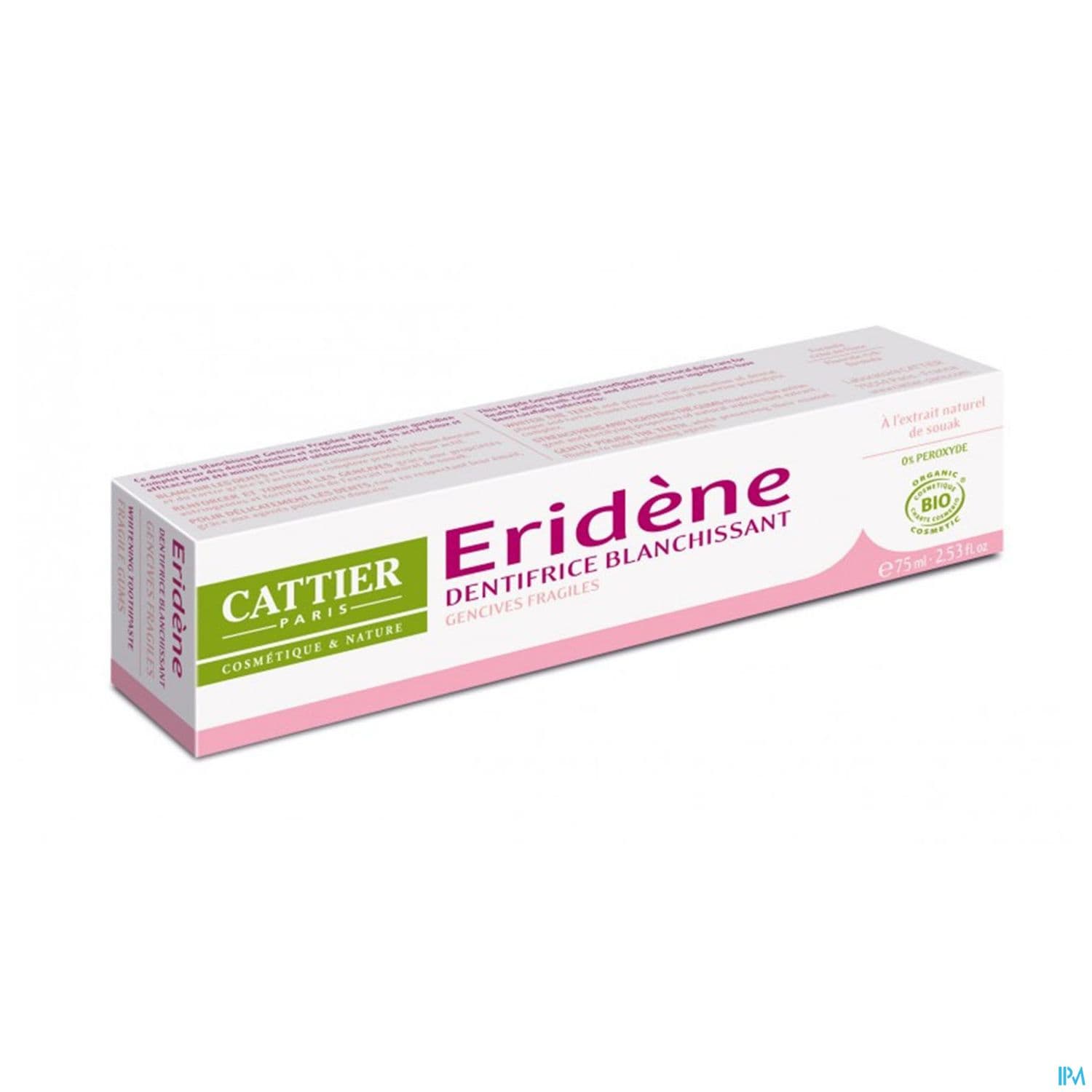 Eridene Dentifrice Gencives Fragiles Bio 75ml — Pharmacie Pharmavance Sacre Coeur
