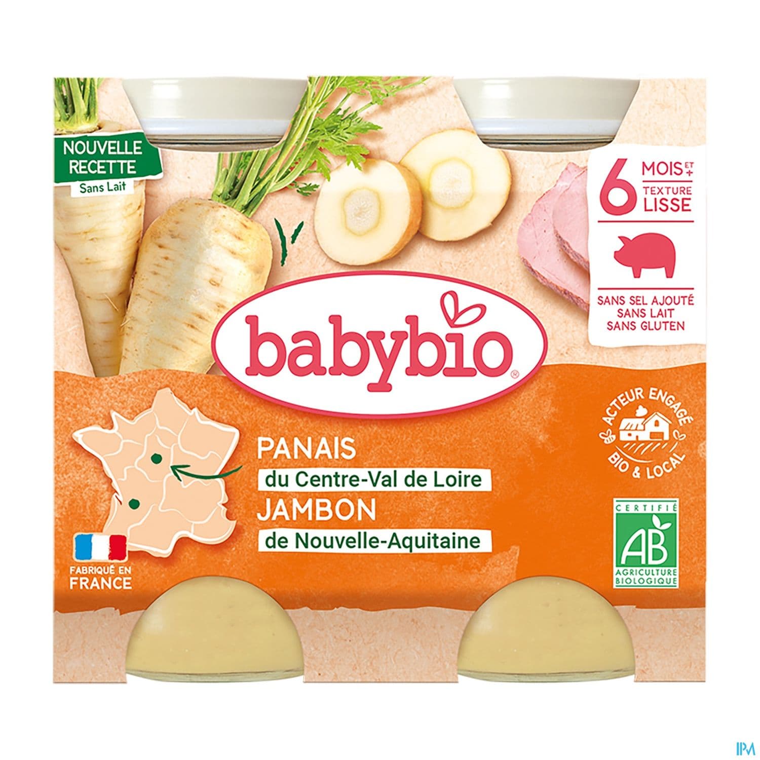 Babybio Panais Du Centre Val De Loire Jambon De Nouvelle Aquitaine 6m 200g X2 — Pharmacie Pessac Arago