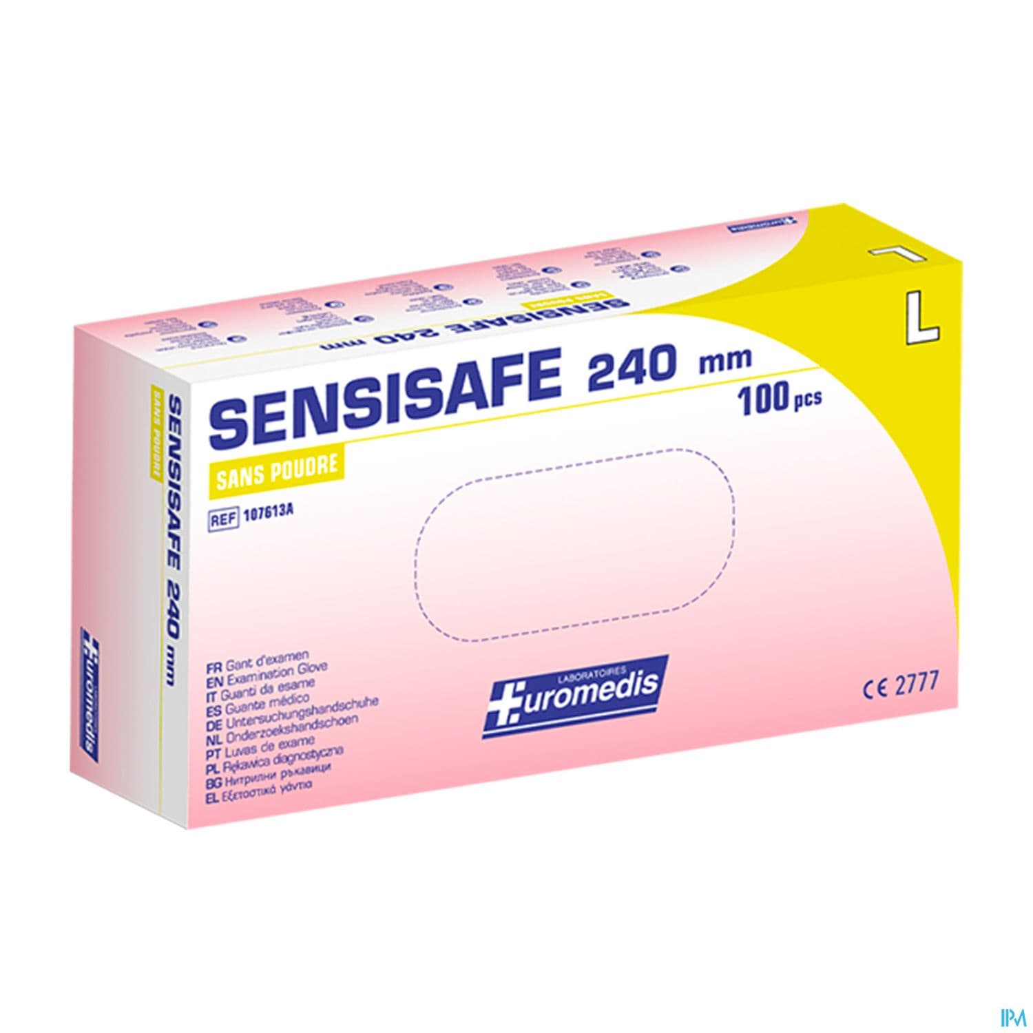 Euromedis Gant Examen Sensisafe Sans Latex Sans Poudre T8/9 100 — Pharmacie de Verdun by Nexum