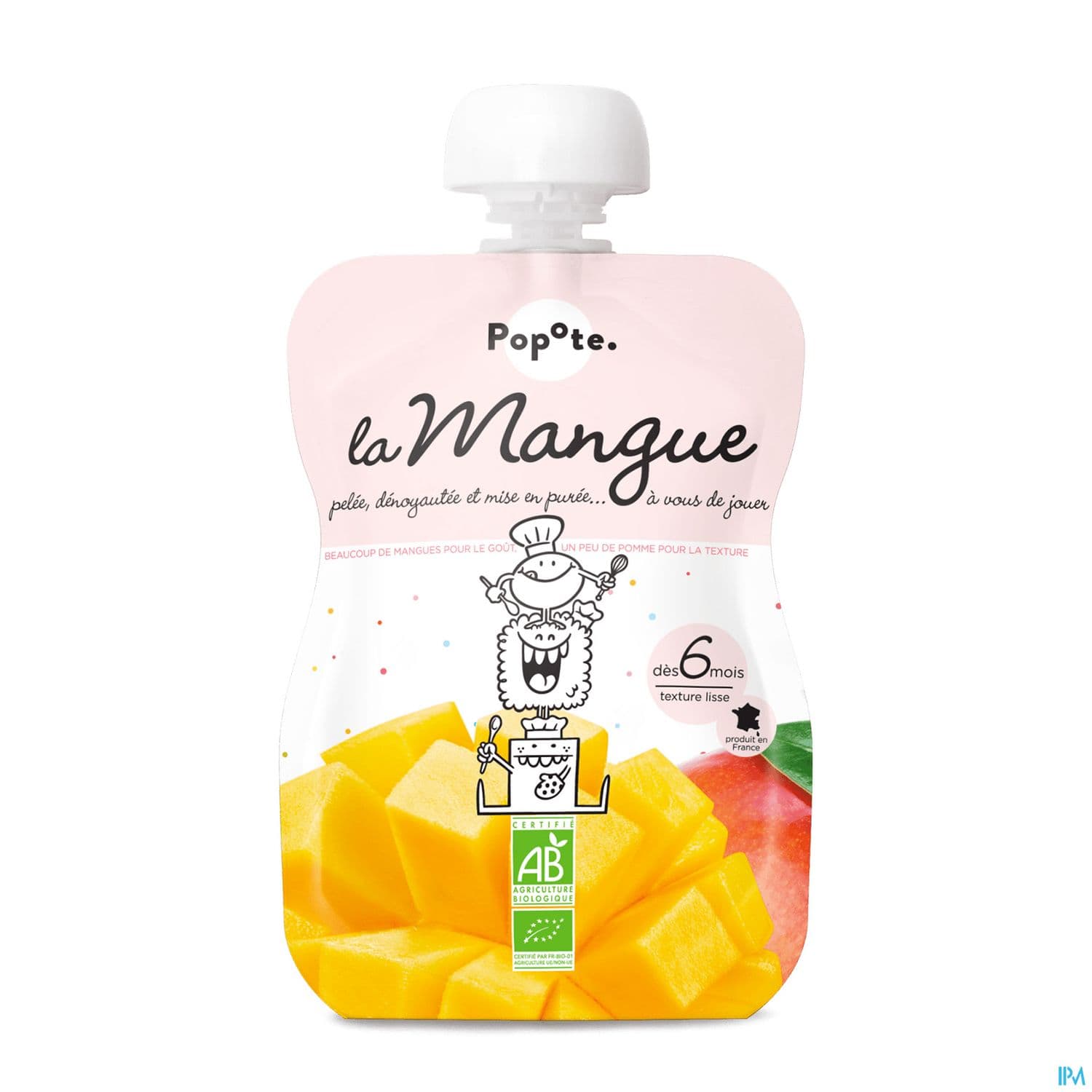 Popote Gourde Mangue Bio 120g — pharmacie confluence ivry