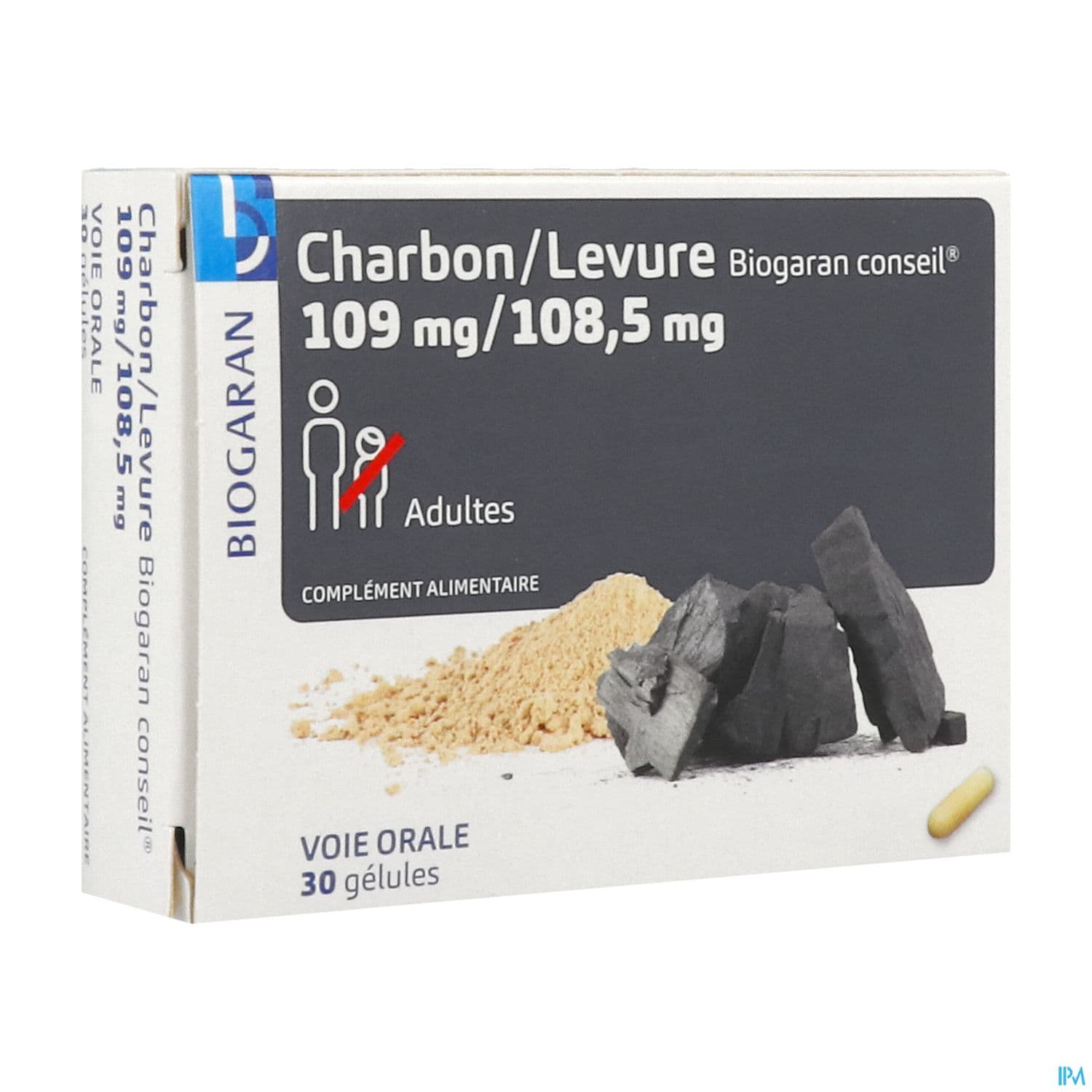 BIOGARAN CHARBON/LEVURE GELUL 30