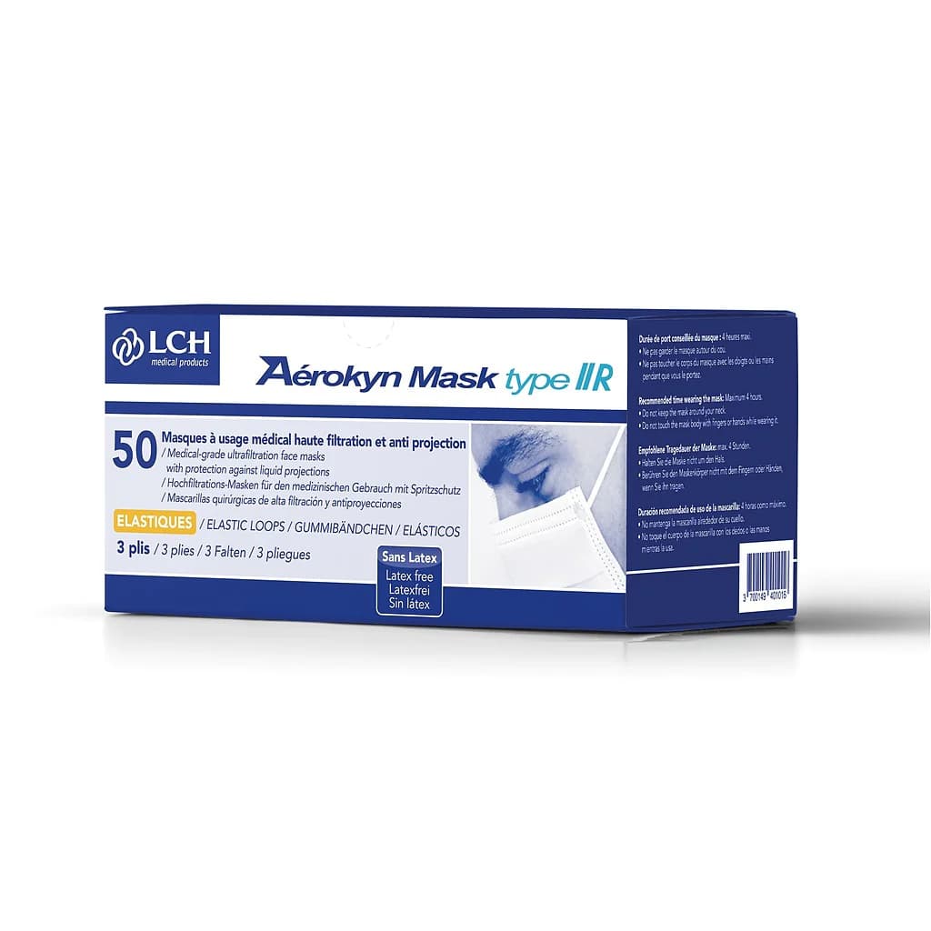 MASQUE AEROKYN CHIR SAC50X5 2 — Pharmacie Centrale de la villette 93 - 24/24 (Pharmacie de garde)