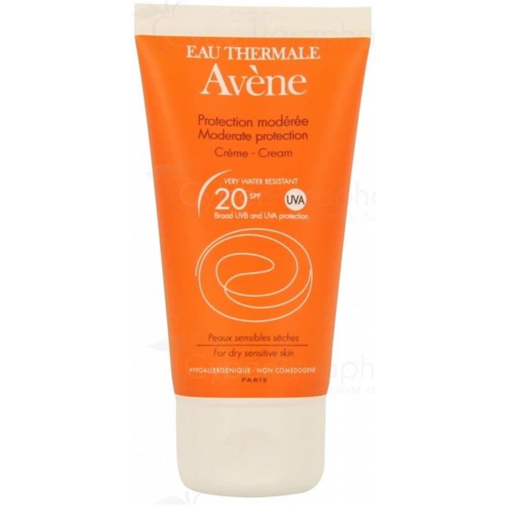 AVENE SOLAIRE SPF20 CR PROT MODEREE T/50M — Pharmacie Fellous