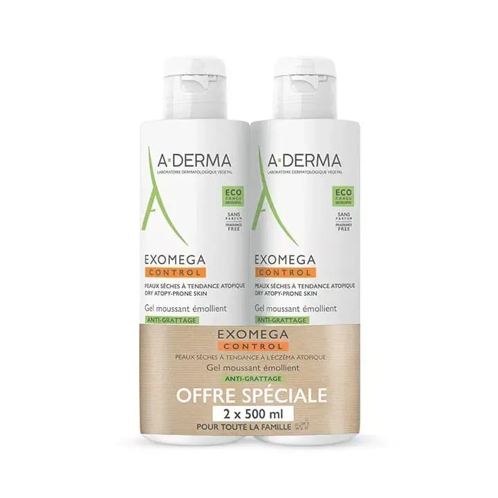 A-DERMA EXOMEGA CONT MOUS 500ML2 — La Grande Pharmacie du Bac