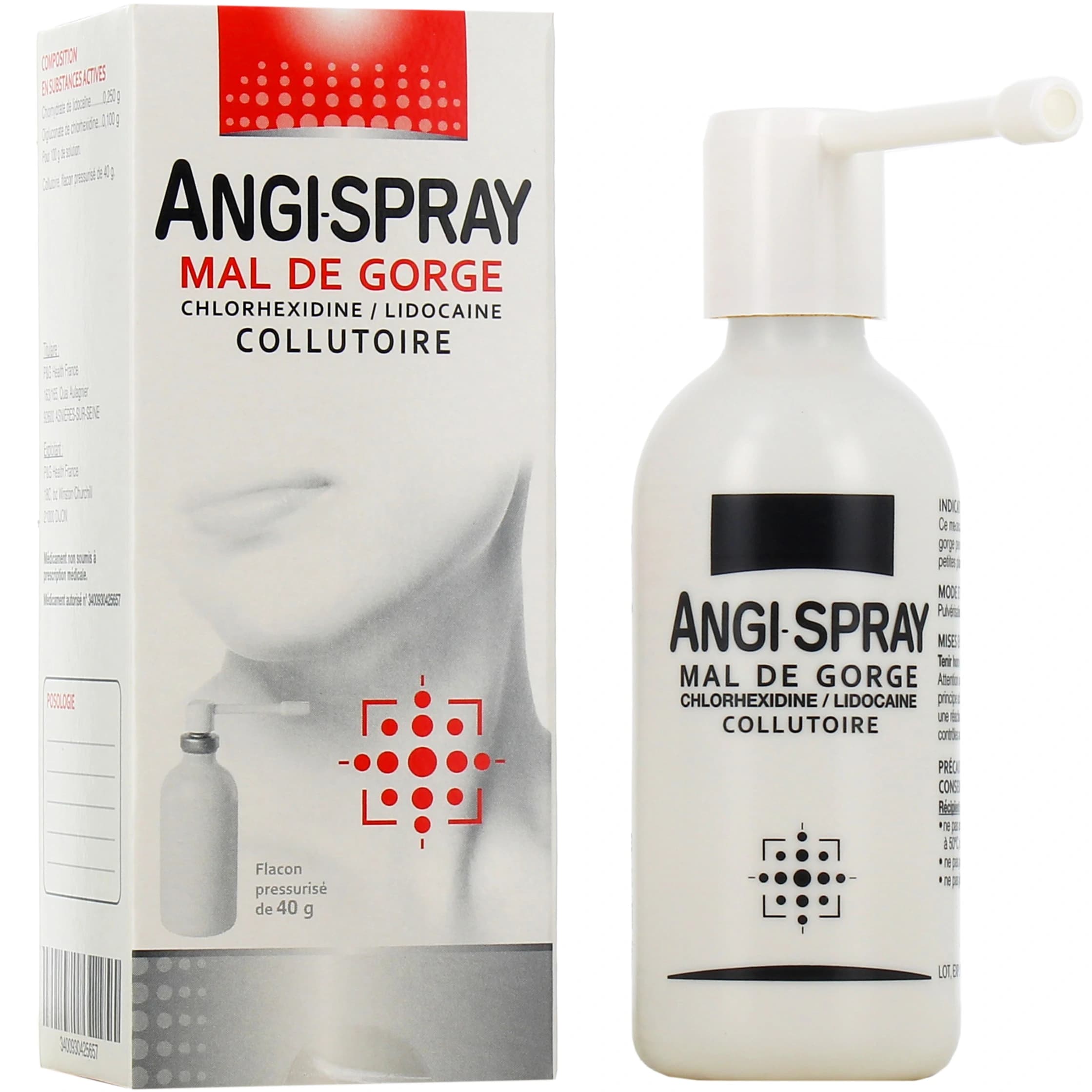 ANGISPRAY COLLUTOIRE 40ML — Pharmacie du Grand Châtelet