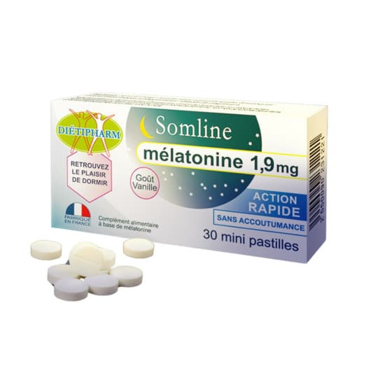 Dietipharm Somline Melatonine 1.9mg Comprime 30 — Pharmacie de Bois Lemaitre - Marseille