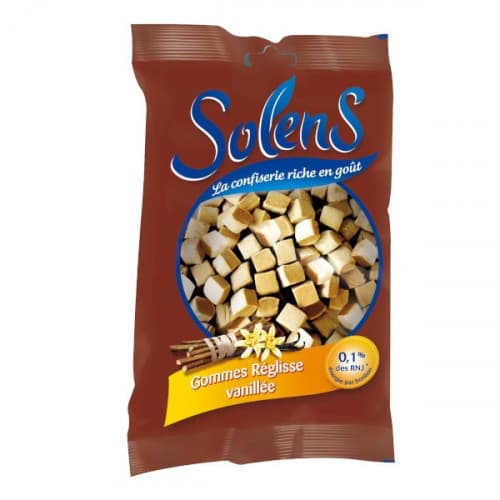 Bonbons Verquin Gommes Tendre Reglisse Vanill 100g