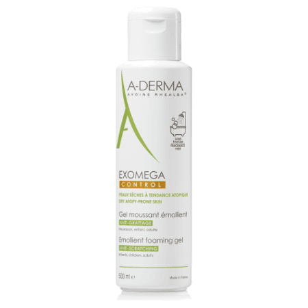 ADERMA EXOMEGA CONTROL GEL MOUSSANT 500ML — Pharmacie Pharmagreen Boucicaut