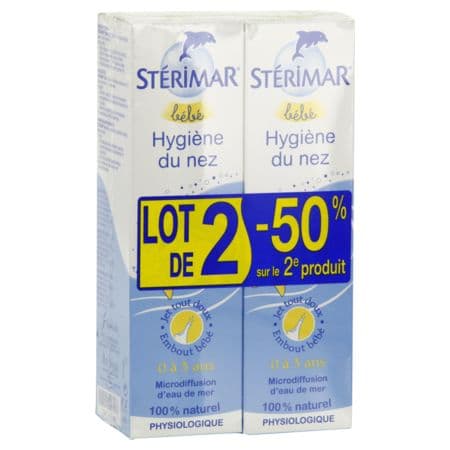 Sterimar Bebe Hygiene Nez Solution Nasale 100ml X2