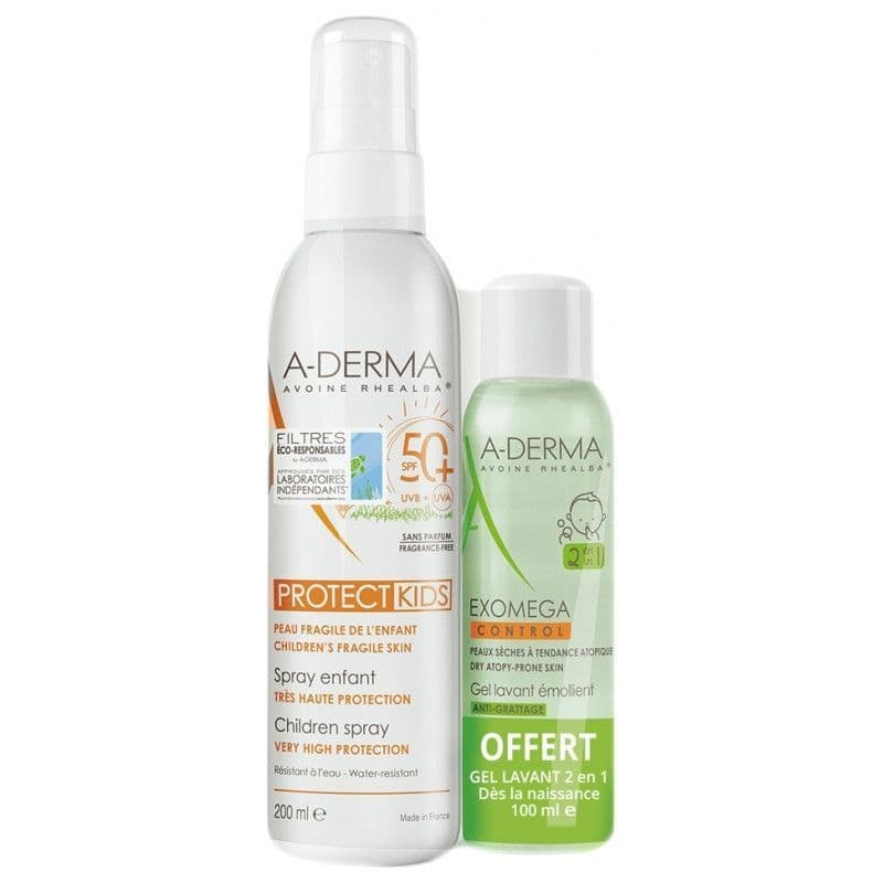 A-DERMA PROTECT KIDS SPRAY 50+GEL — Pharmacie Carnot
