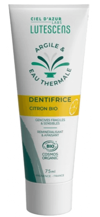 Lutescens Dentifrice Argile Et Eau Thermale Citron Bio 75ml — Pharmacie Pharmavance Auteuil